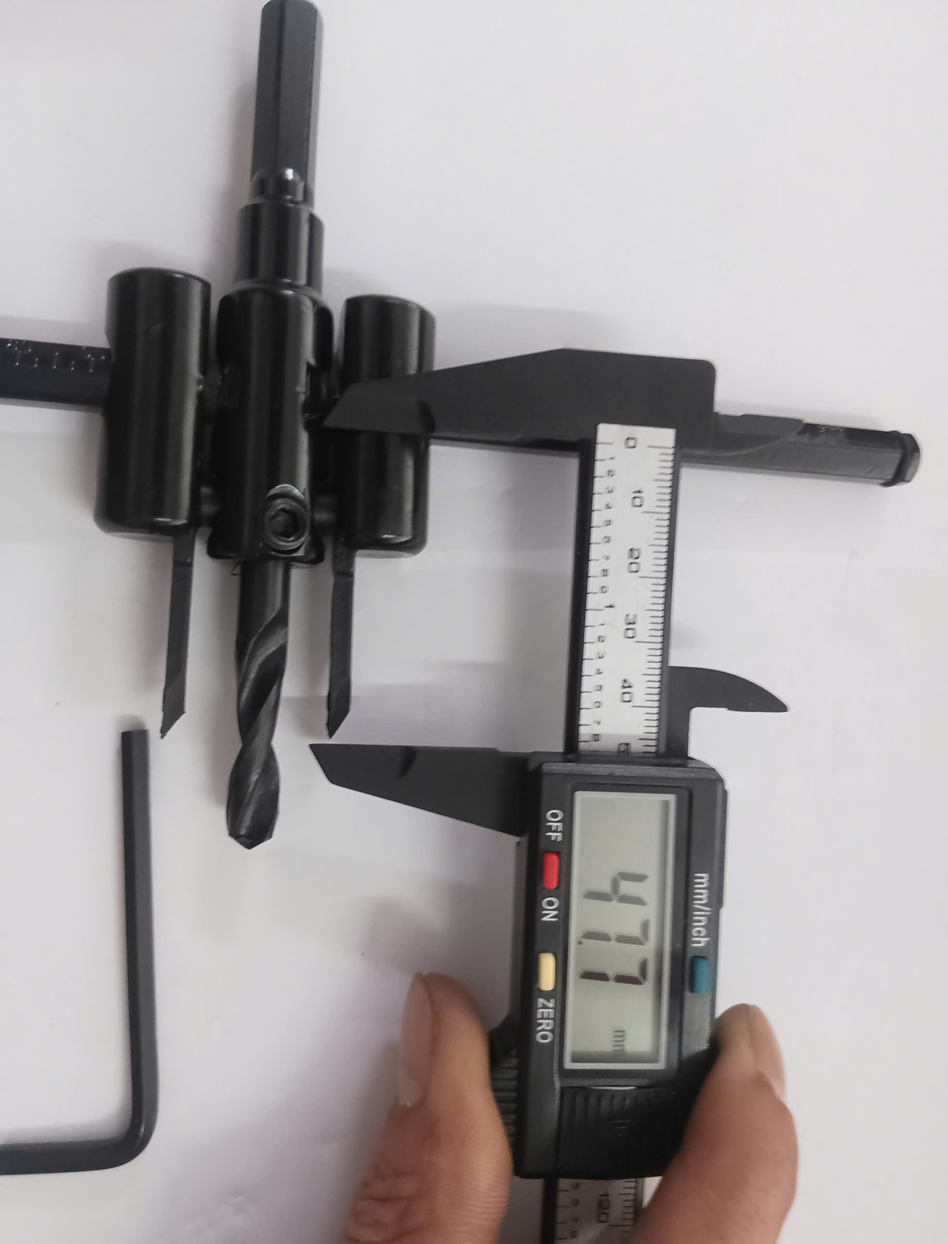 Hình ảnh 8 của mặt hàng Bộ mũi khoan khoét lỗ tròn điều chỉnh 30-200mm (gỗ và thạch cao) Wadfow