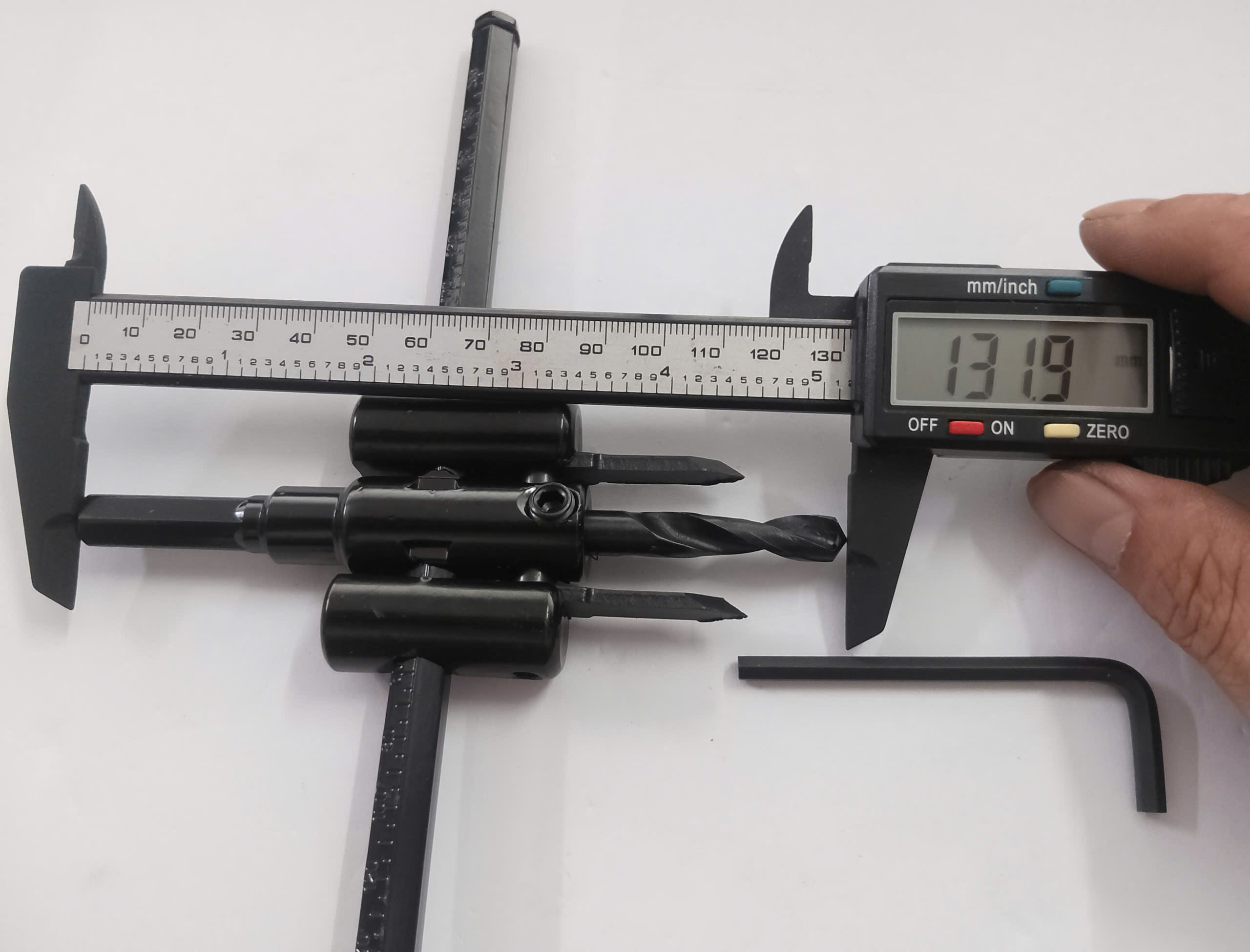 Hình ảnh 9 của mặt hàng Bộ mũi khoan khoét lỗ tròn điều chỉnh 30-200mm (gỗ và thạch cao) Wadfow