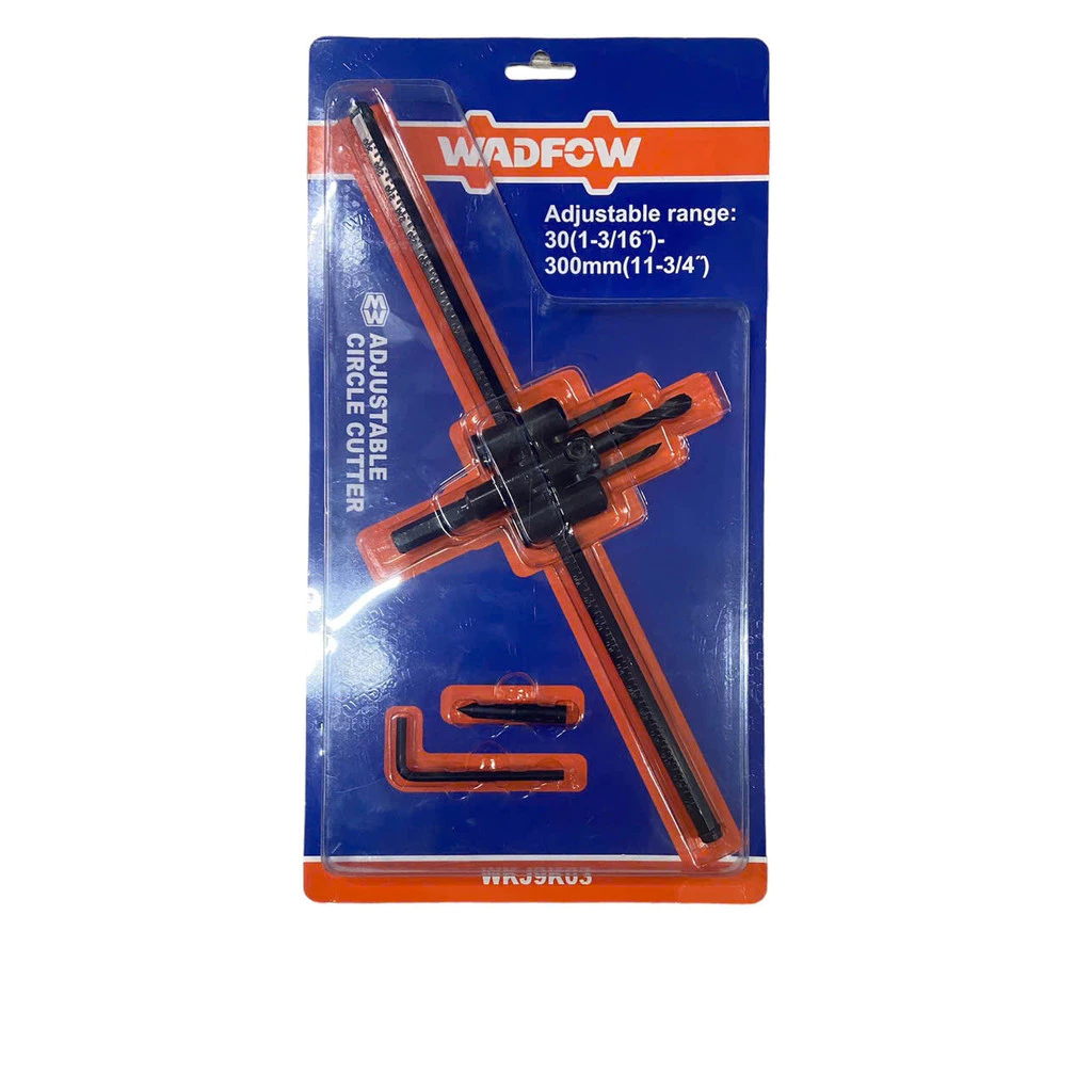 Hình ảnh 1 của mặt hàng Bộ mũi khoan khoét lỗ tròn điều chỉnh 30-300mm (gỗ và thạch cao) Wadfow