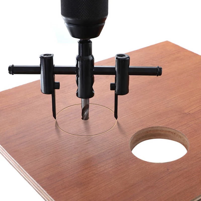 Hình ảnh 2 của mặt hàng Bộ mũi khoan khoét lỗ tròn điều chỉnh 30-300mm (gỗ và thạch cao) Wadfow