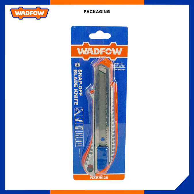 Hình ảnh 4 của mặt hàng Dao rọc giấy tự khóa 155mm Wadfow