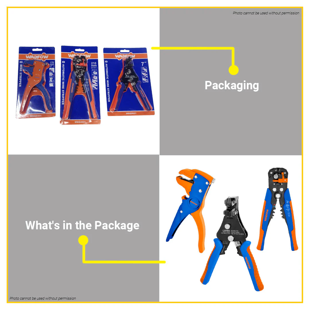 Hình ảnh 3 của mặt hàng Dụng cụ tuốt dây tự động 210mm (8-1/4") Wadfow