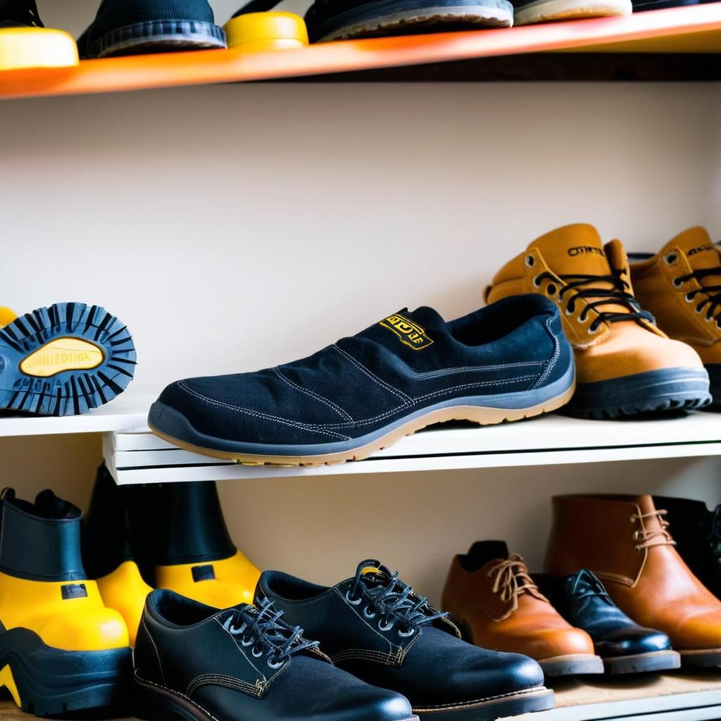 Hình ảnh 4 của mặt hàng Giày bảo hộ vải mũi đế thép size 42 Wadfow