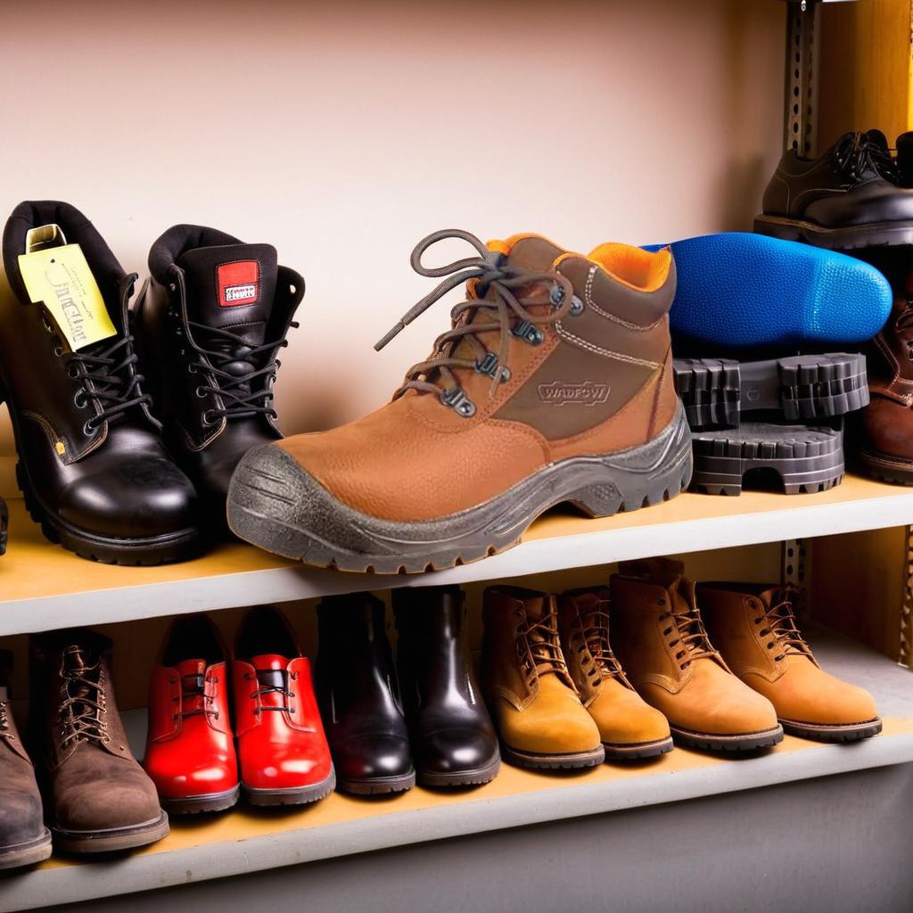 Hình ảnh 1 của mặt hàng Giày bảo hộ da mũi thép size 43 Wadfow