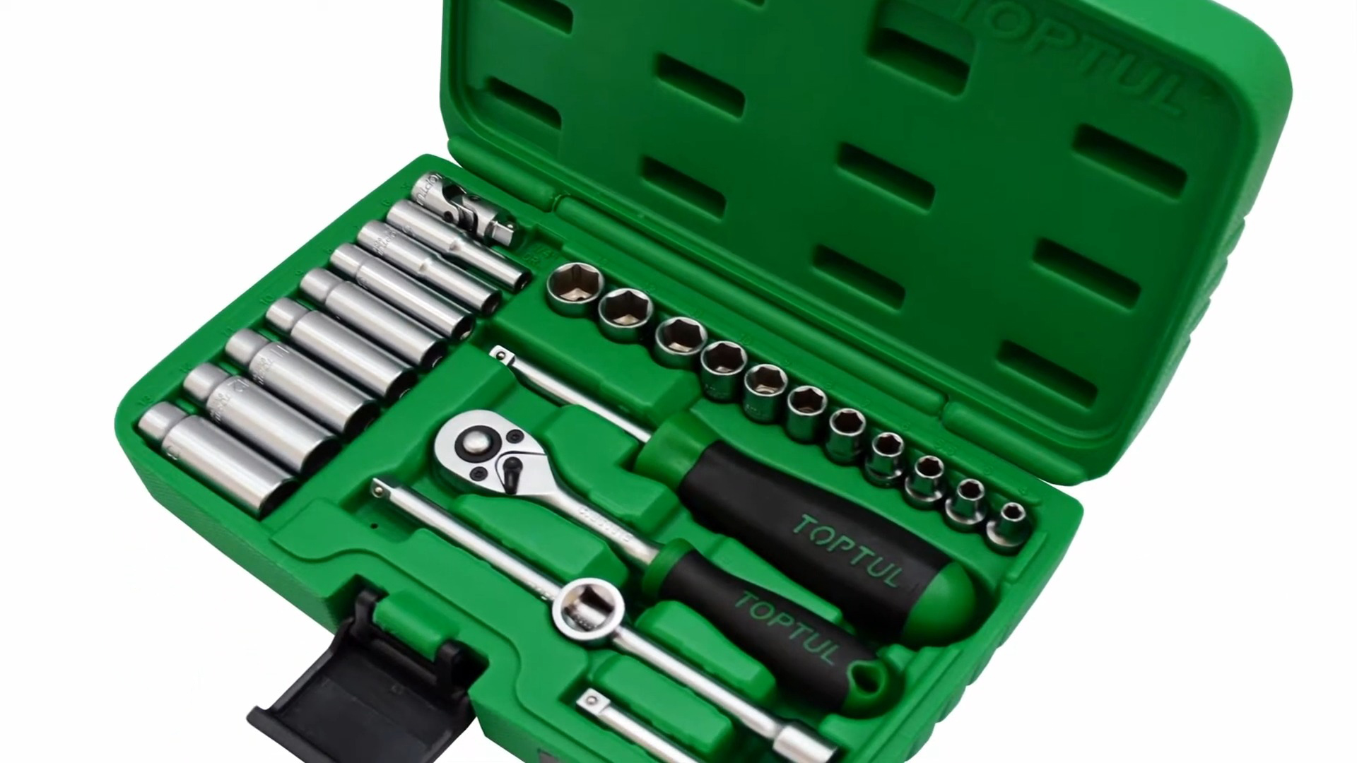 Hình ảnh 7 của mặt hàng Bộ tuýp xách tay 1/4" 25 chi tiết Toptul