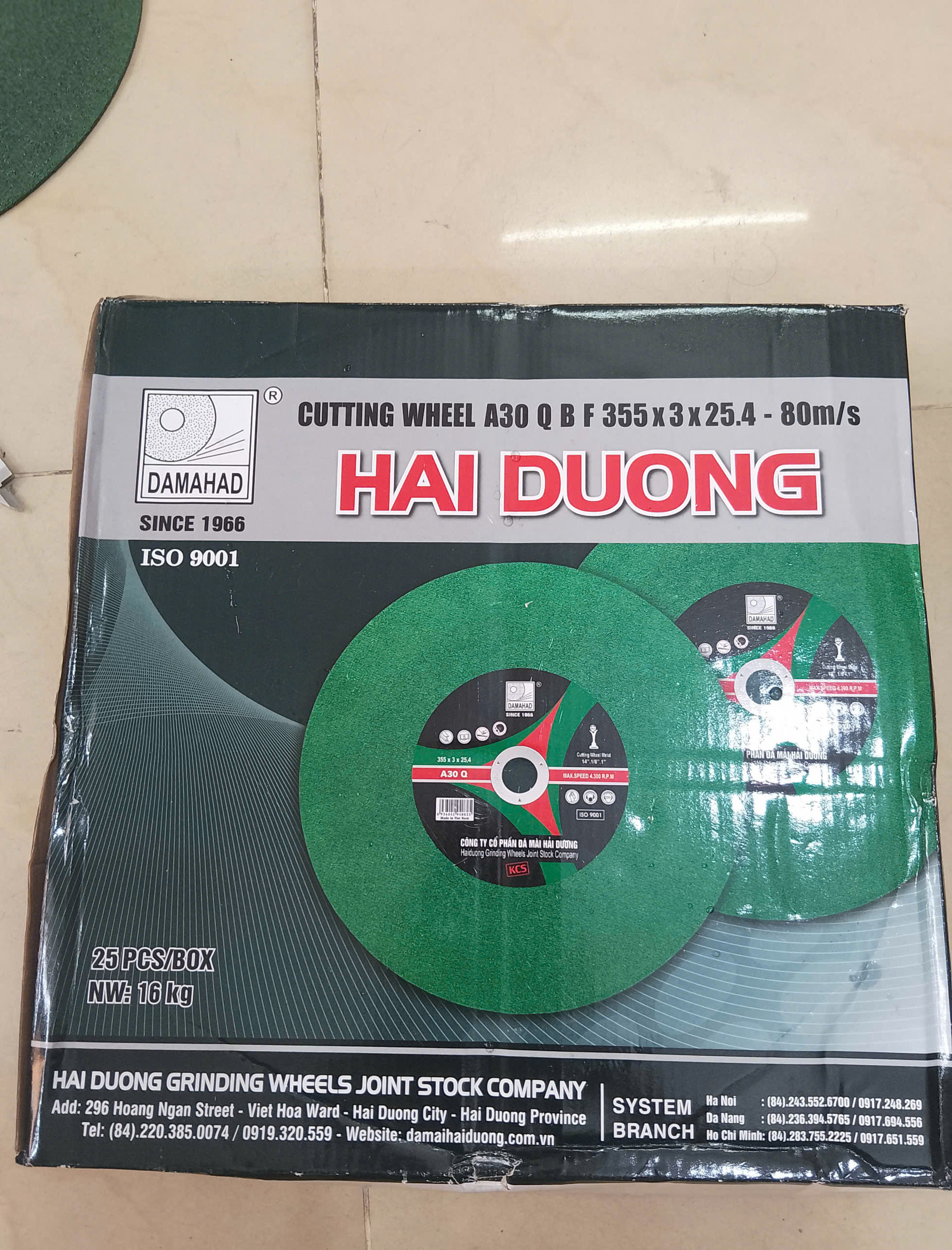 Hình ảnh 5 của mặt hàng Đá cắt xanh 3,5 tấc Hải Dương (Cty)