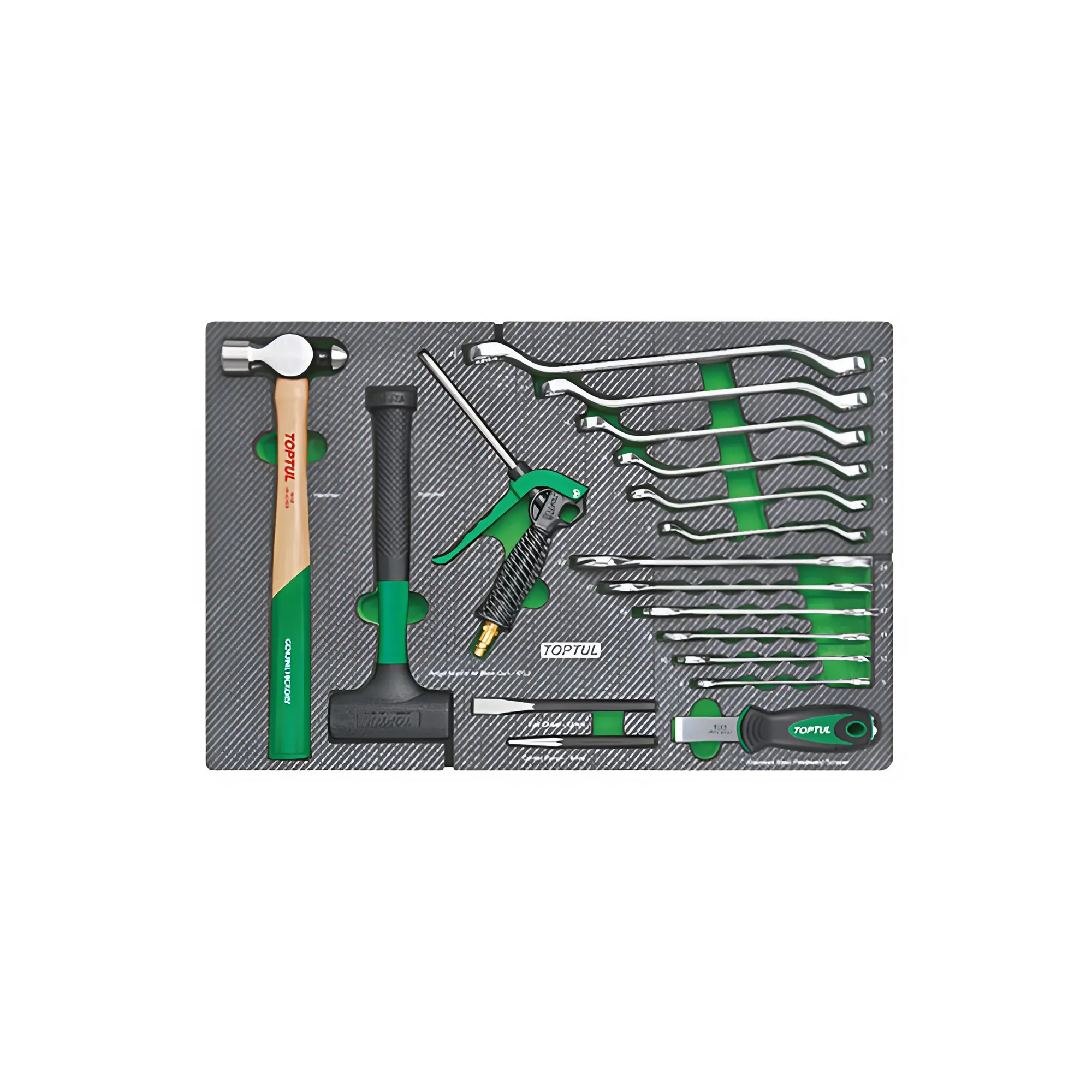 Hình ảnh 1 của mặt hàng Khay dụng cụ cầm tay 19 chi tiết Toptul