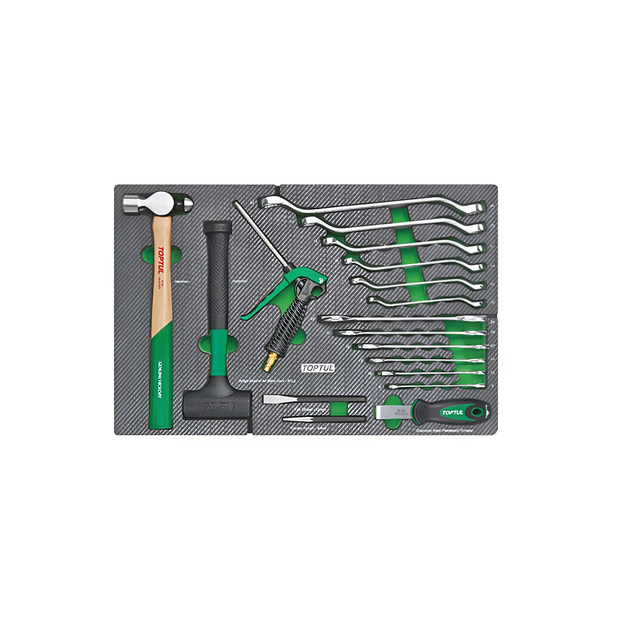 Hình ảnh 1 của mặt hàng Khay dụng cụ cầm tay 19 chi tiết Toptul