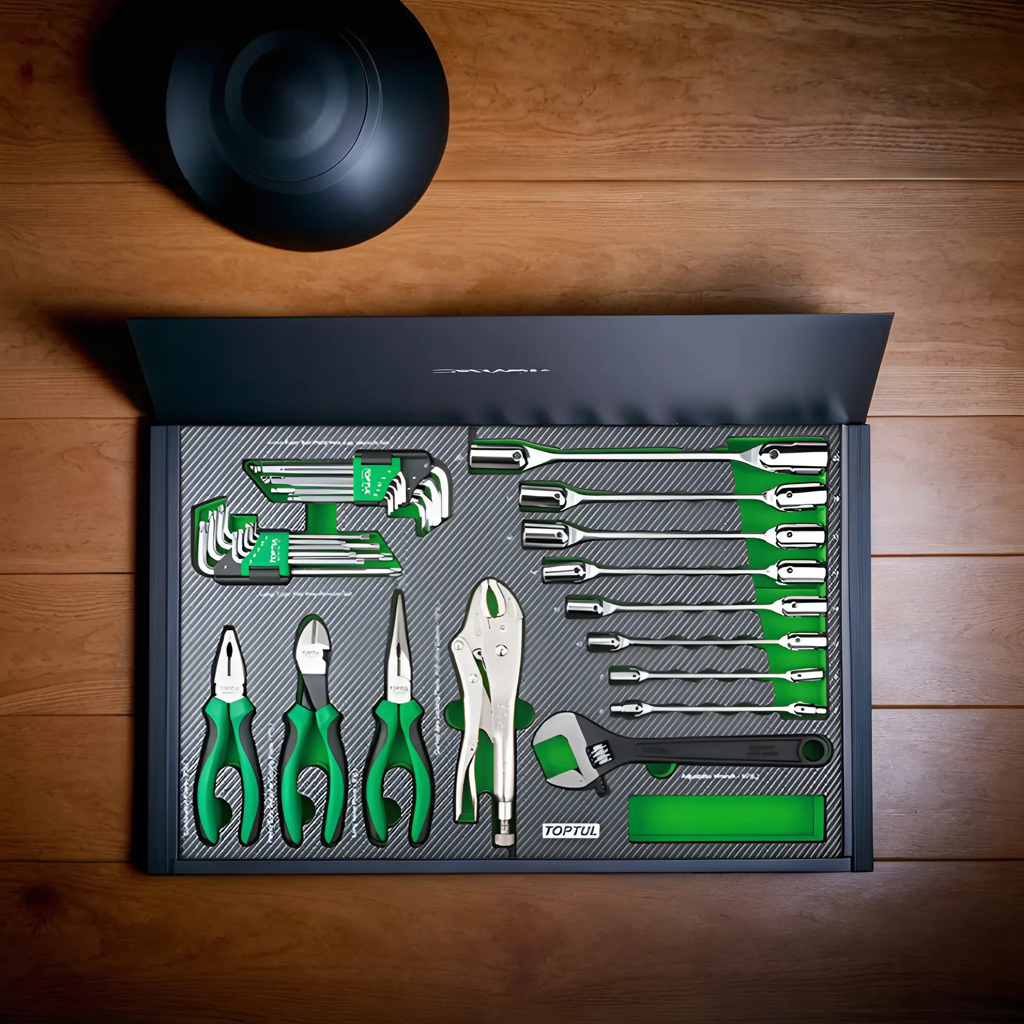 Hình ảnh 3 của mặt hàng Khay dụng cụ cầm tay 31 chi tiết Toptul
