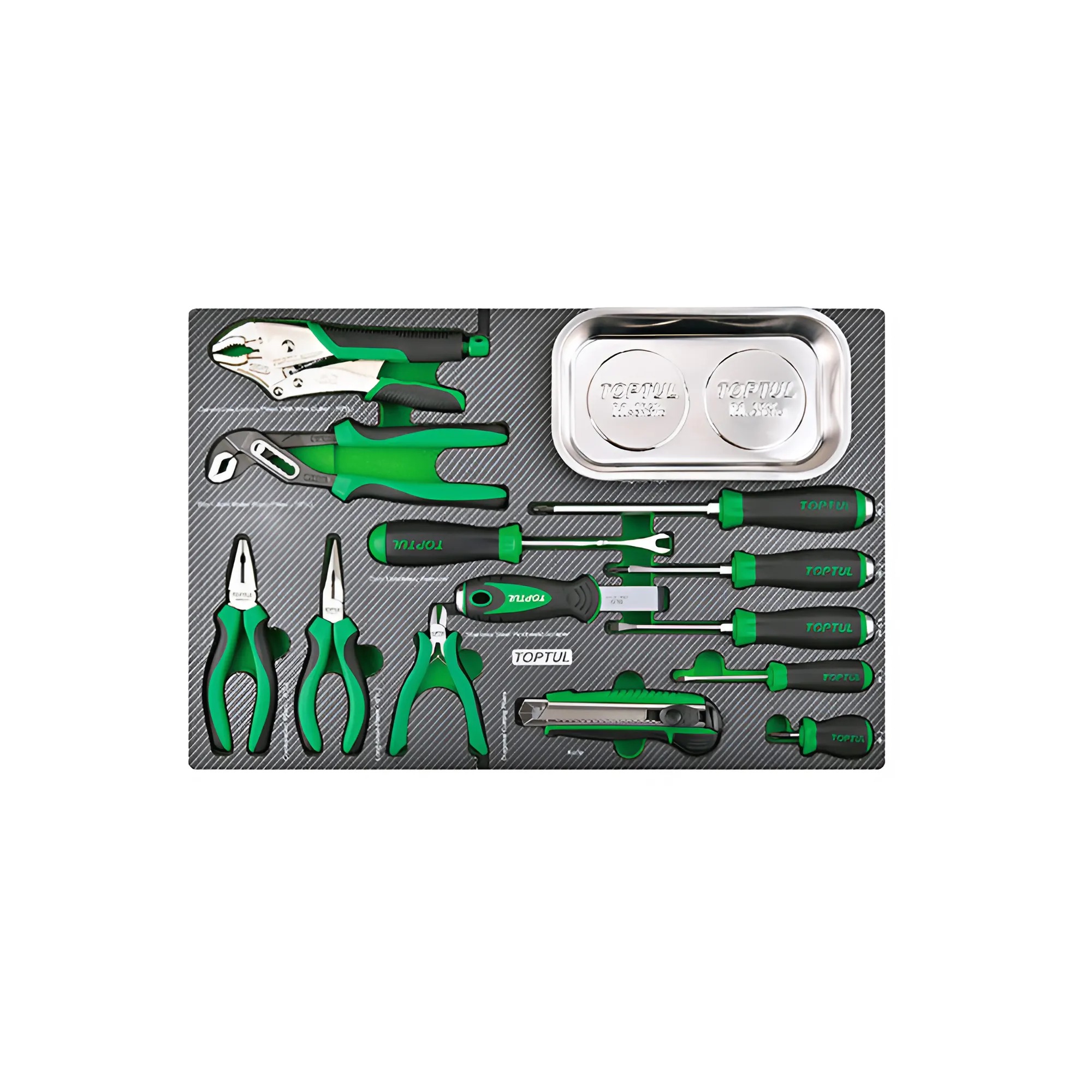 Hình ảnh 1 của mặt hàng Khay dụng cụ cầm tay 14 chi tiết Toptul