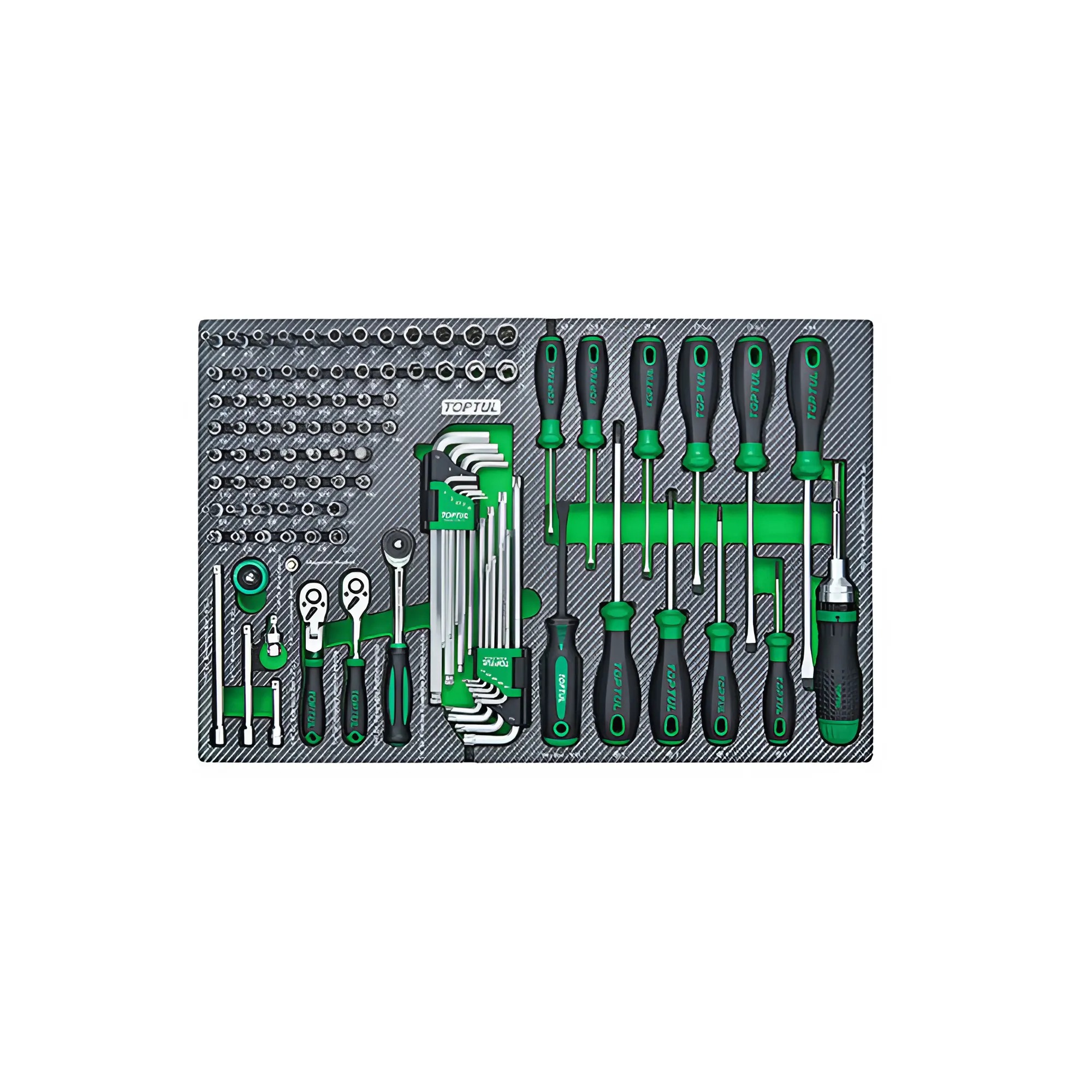 Hình ảnh 1 của mặt hàng Bộ dụng cụ trong tủ đồ nghề 114 chi tiết Toptul