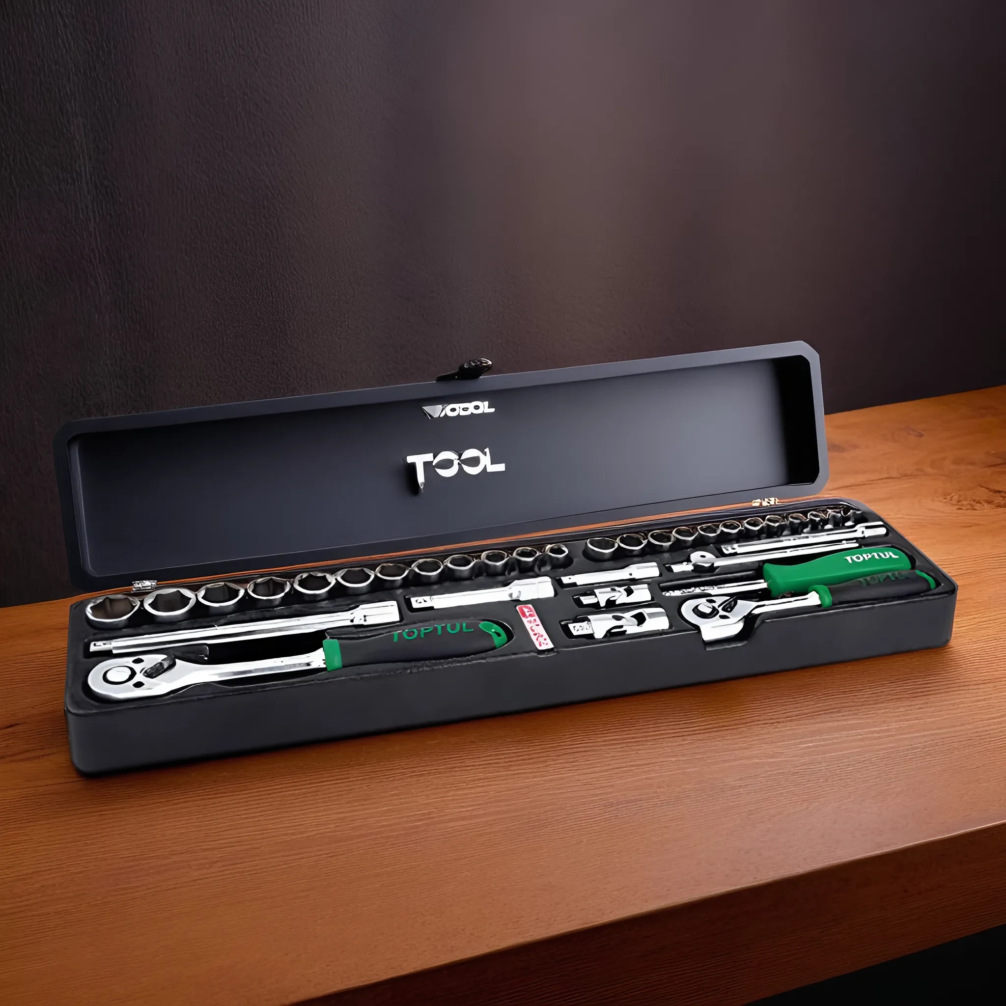Hình ảnh 3 của mặt hàng Bộ cần siết tự động 34 chi tiết Toptul
