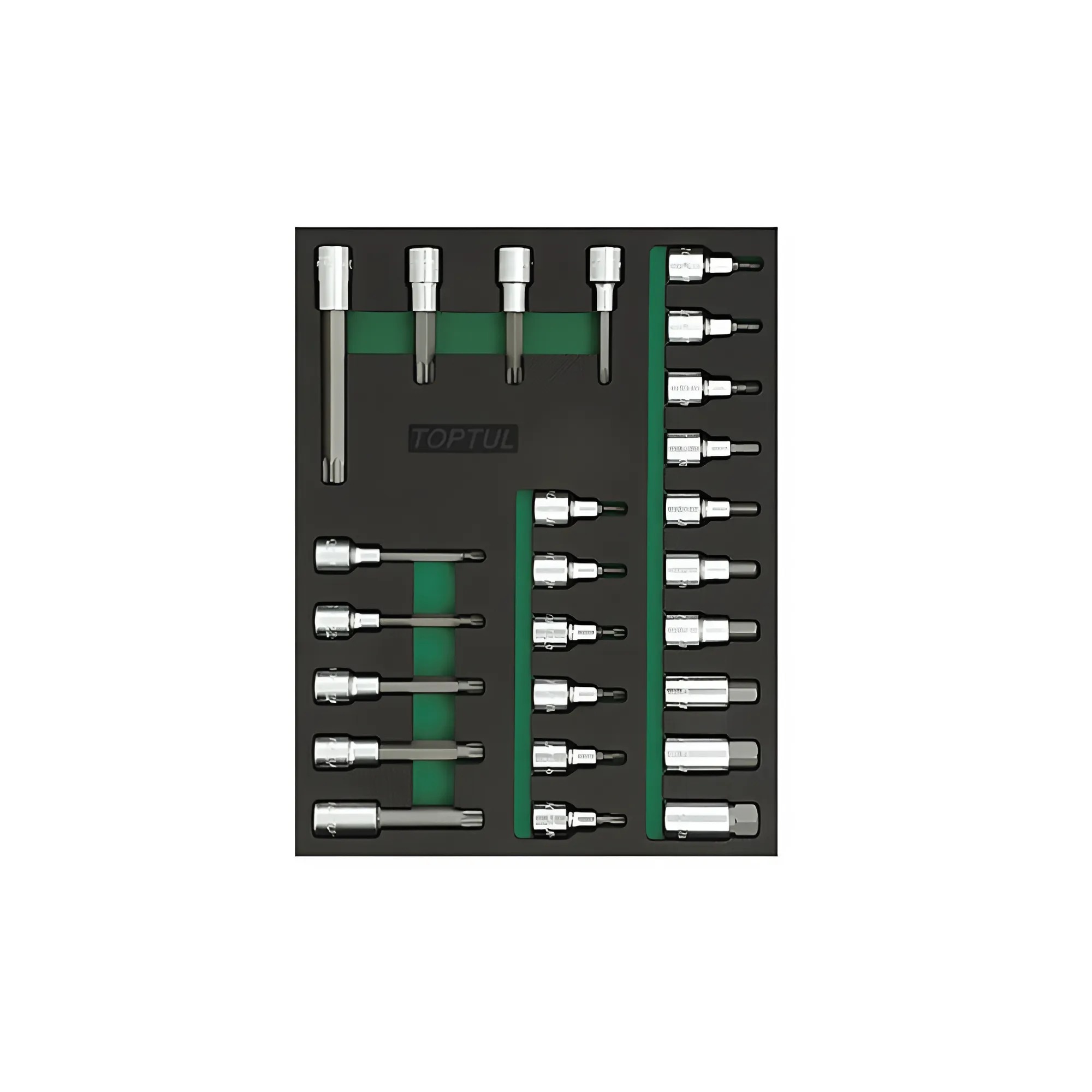 Hình ảnh 1 của mặt hàng Bộ tuýp đầu vít 1/2" 25 chi tiết Toptul