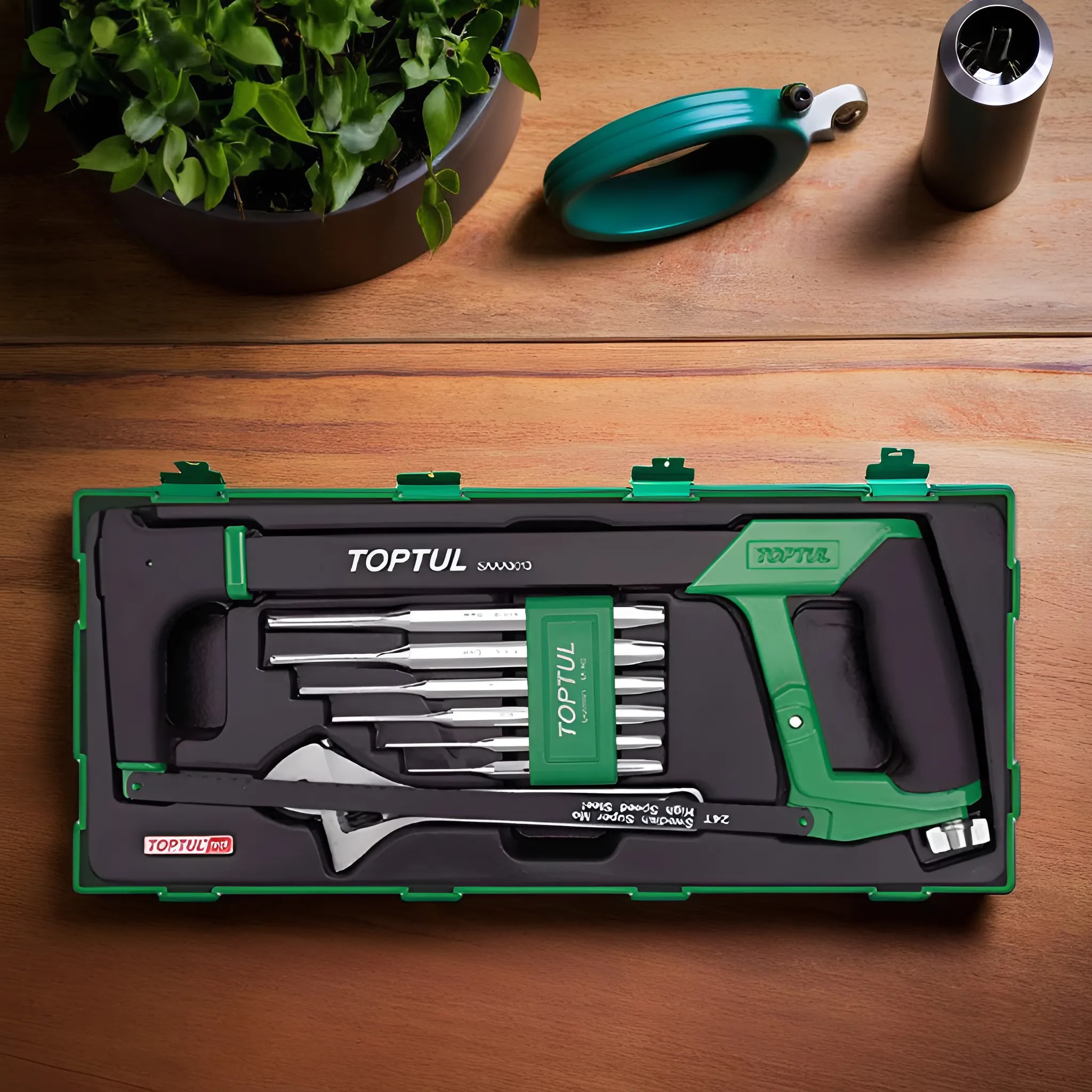 Hình ảnh 3 của mặt hàng Bộ cưa đục tâm và mỏ lết Toptul