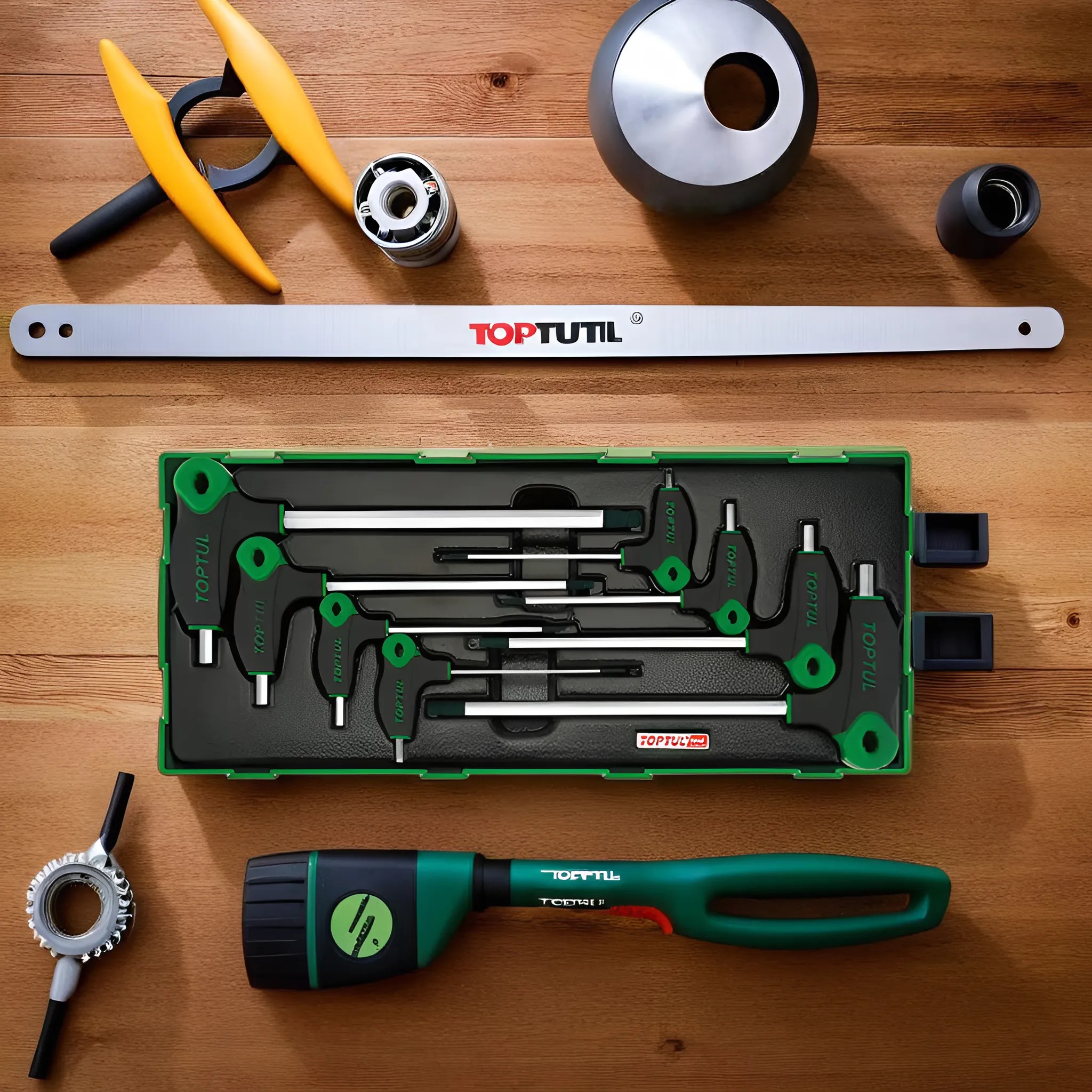 Hình ảnh 2 của mặt hàng Bộ tuýp chữ L 2 đầu sao 8 chi tiết Toptul