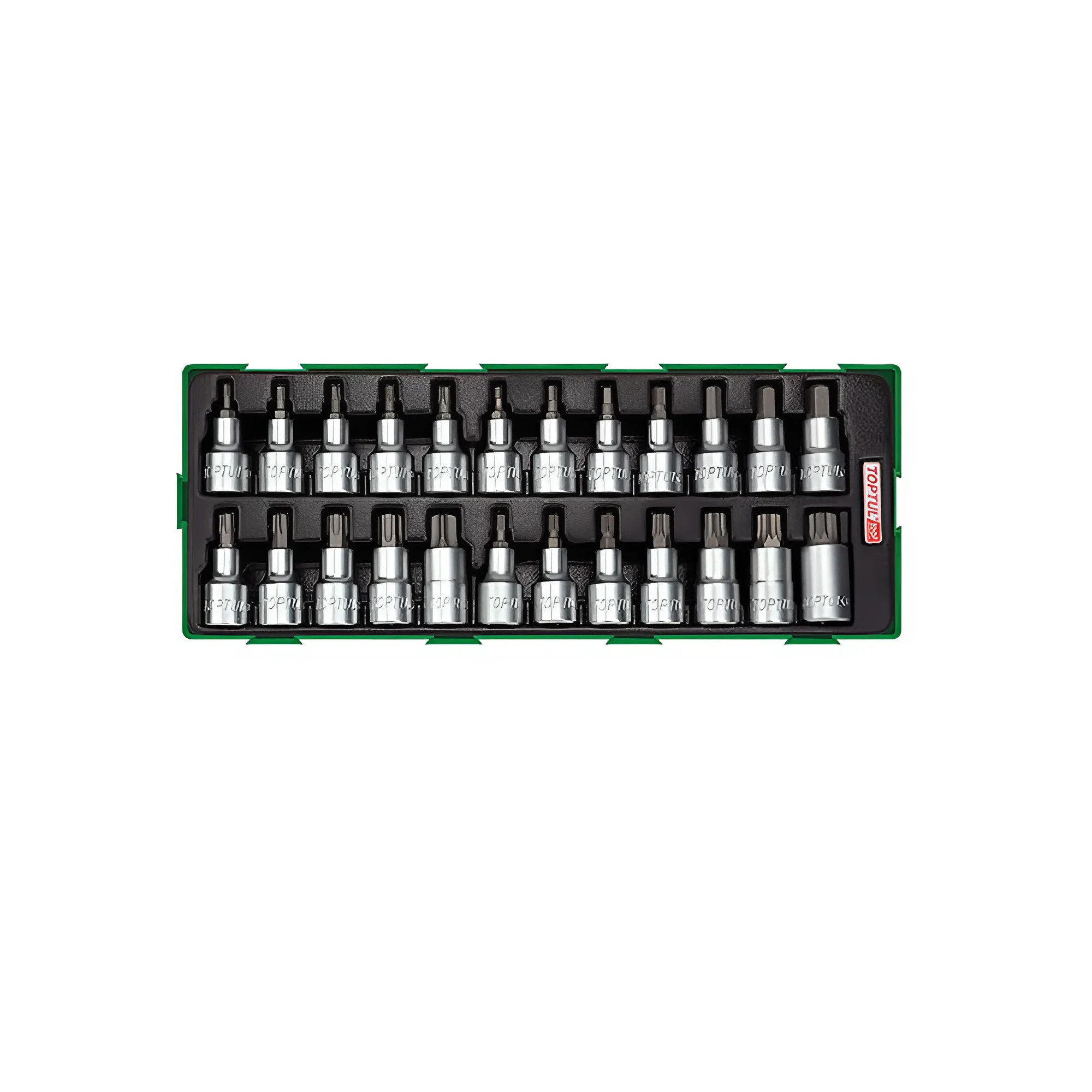 Hình ảnh 1 của mặt hàng Bộ mũi vít 1/2" 24 chi tiết Toptul