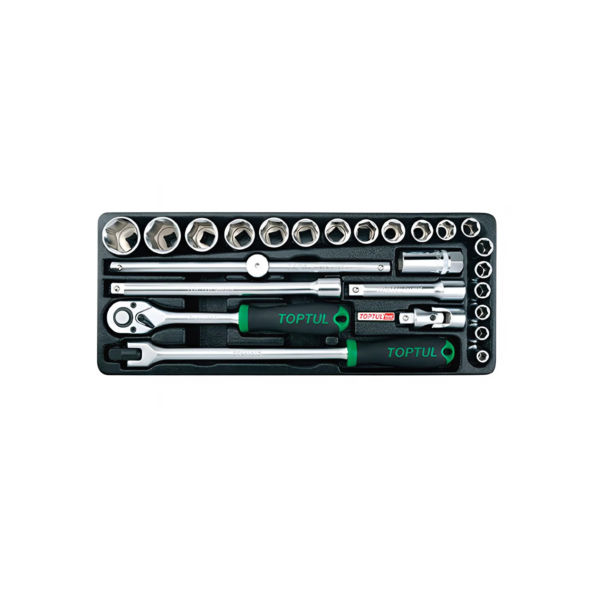 Hình ảnh 1 của mặt hàng Bộ tuýp lục giác 1/2" 25 chi tiết (hệ mét) Toptul