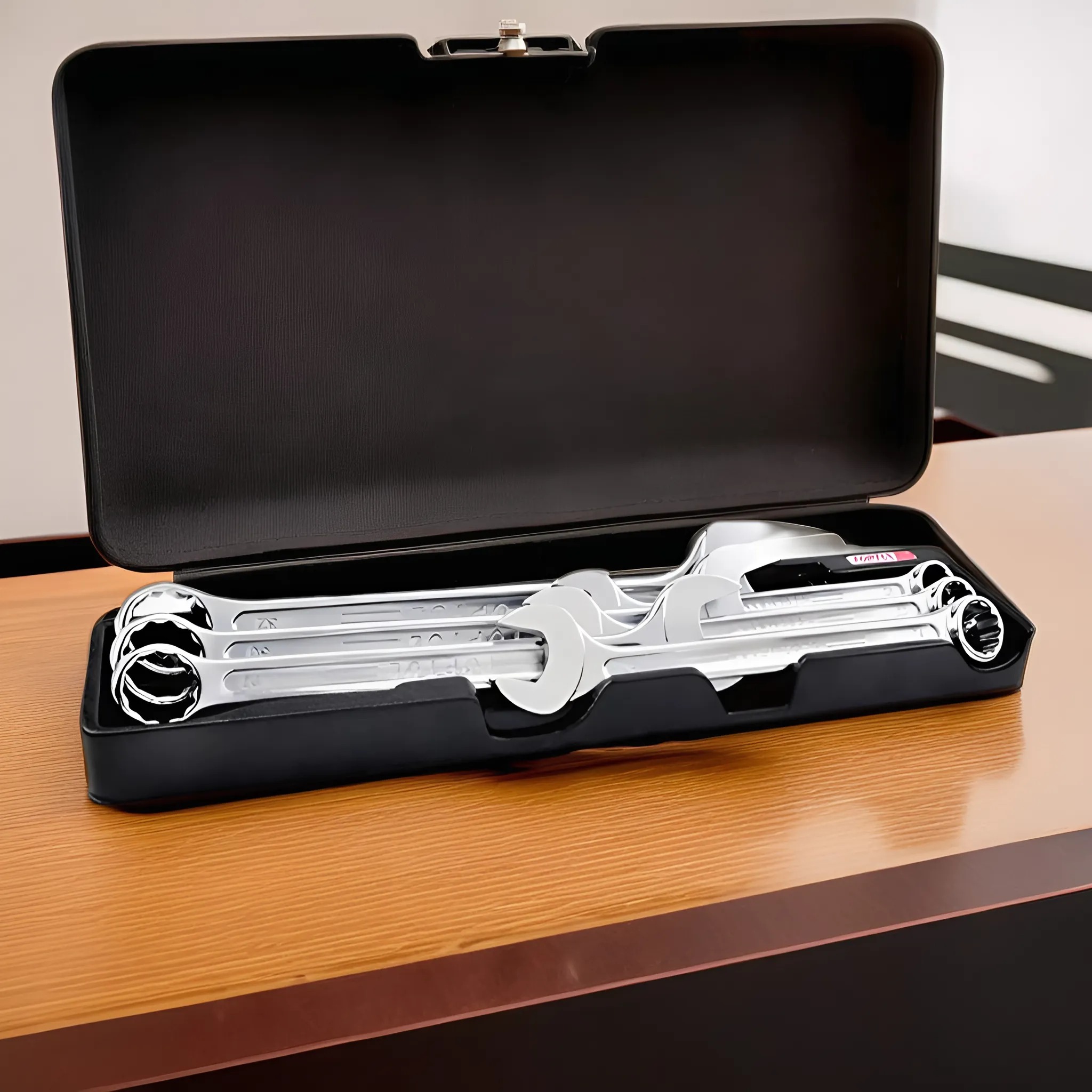 Hình ảnh 3 của mặt hàng Bộ cờ lê vòng miệng 6 chi tiết Toptul