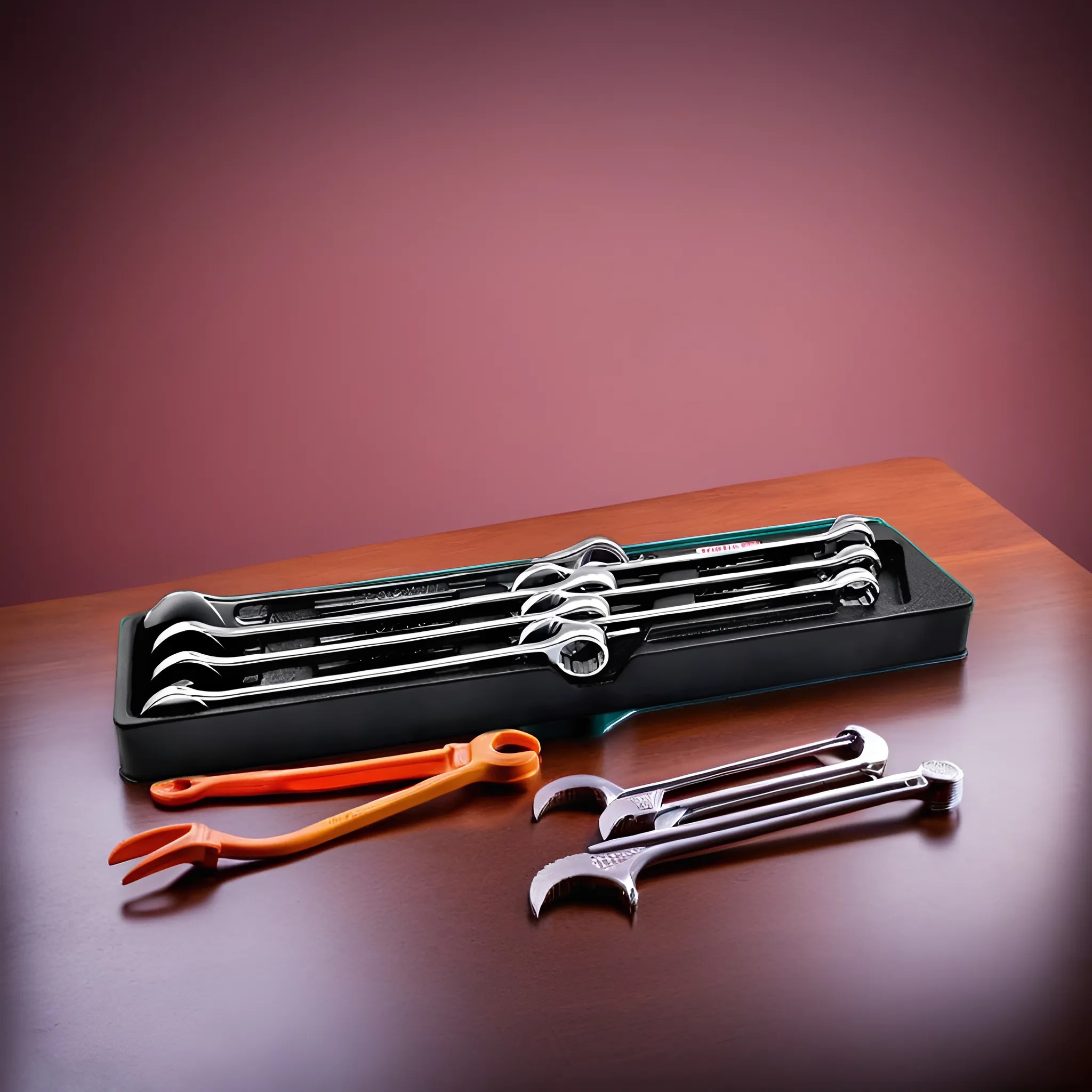 Hình ảnh 2 của mặt hàng Bộ cờ lê vòng miệng 7 chi tiết Toptul