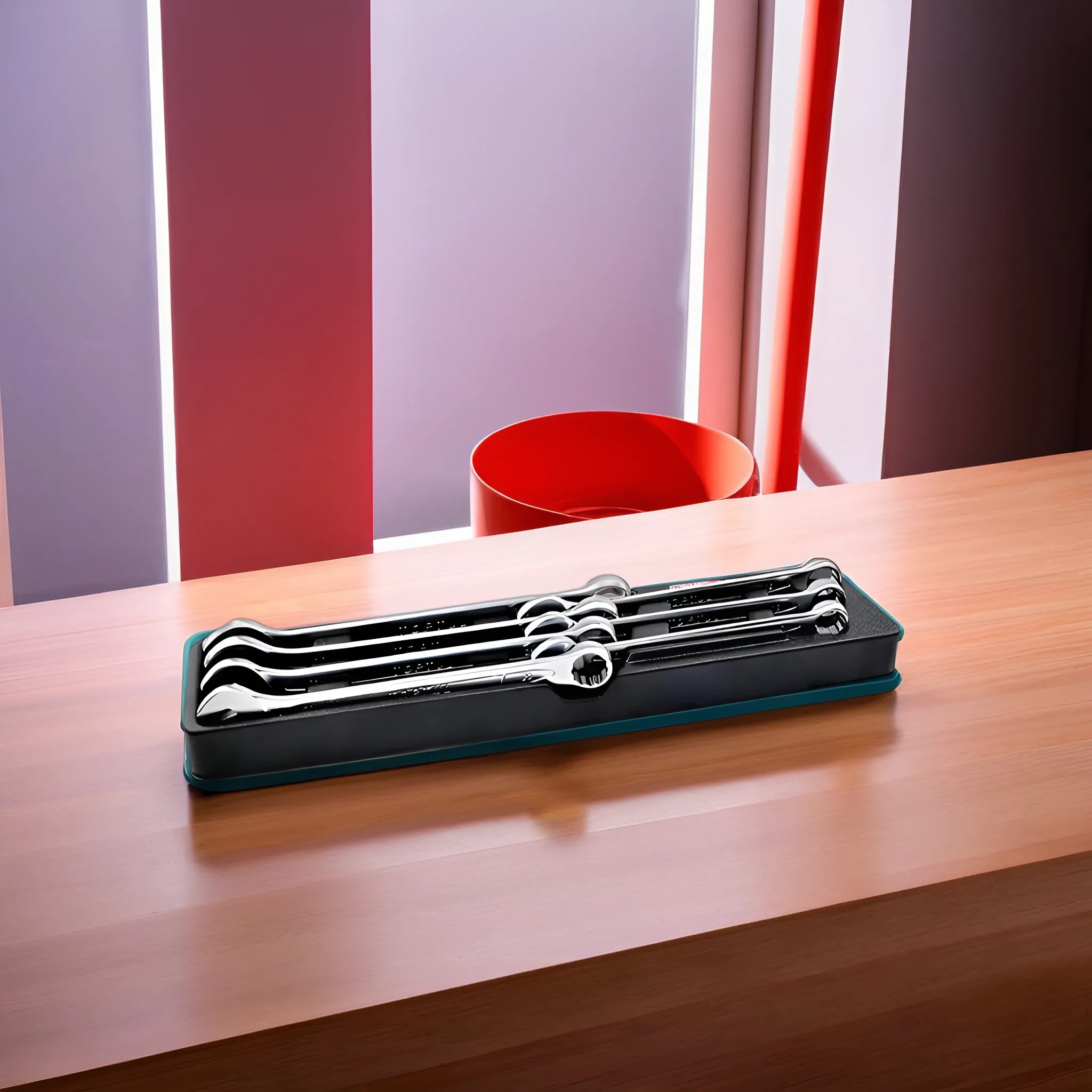 Hình ảnh 2 của mặt hàng Bộ cờ lê vòng miệng 7 chi tiết Toptul