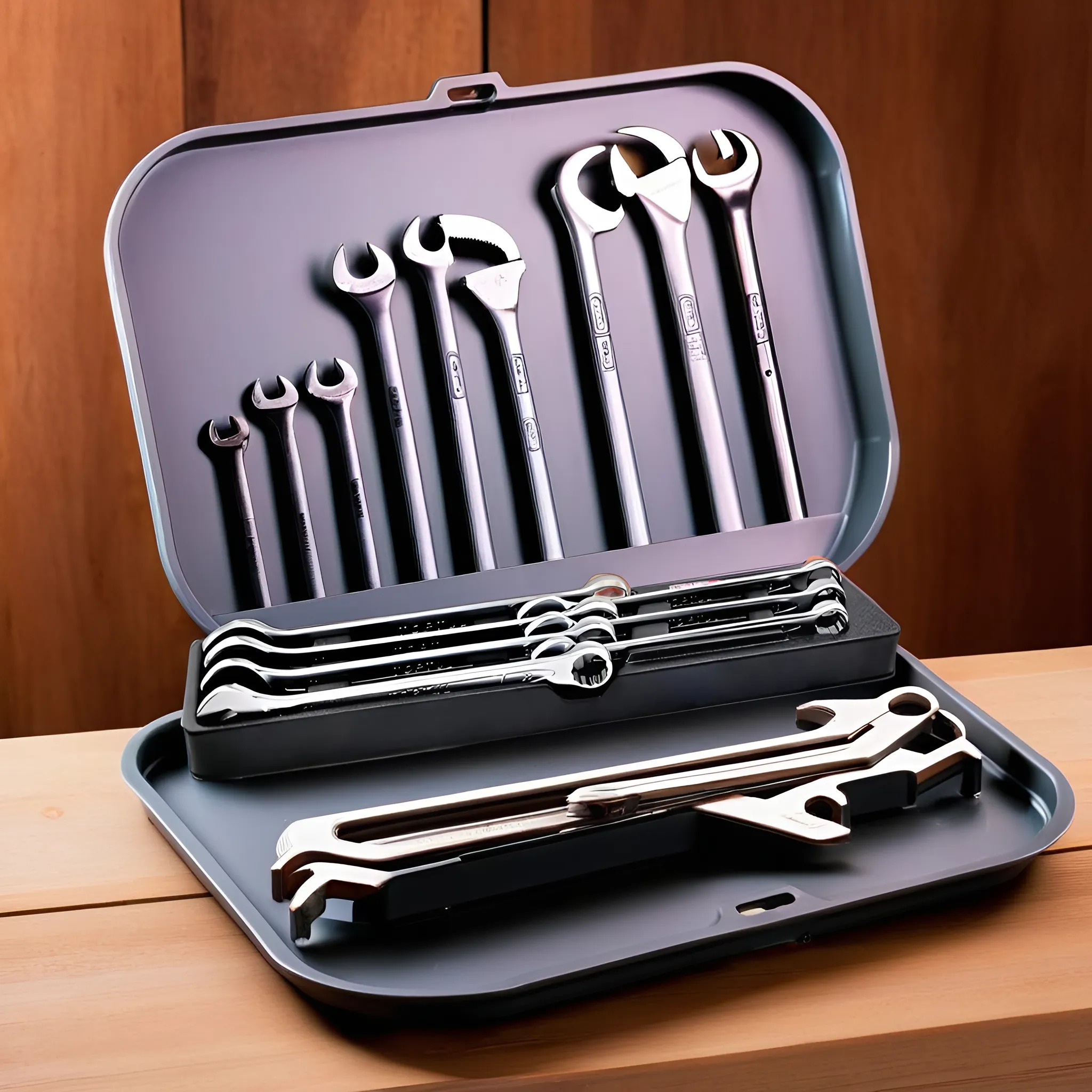 Hình ảnh 3 của mặt hàng Bộ cờ lê vòng miệng 7 chi tiết Toptul