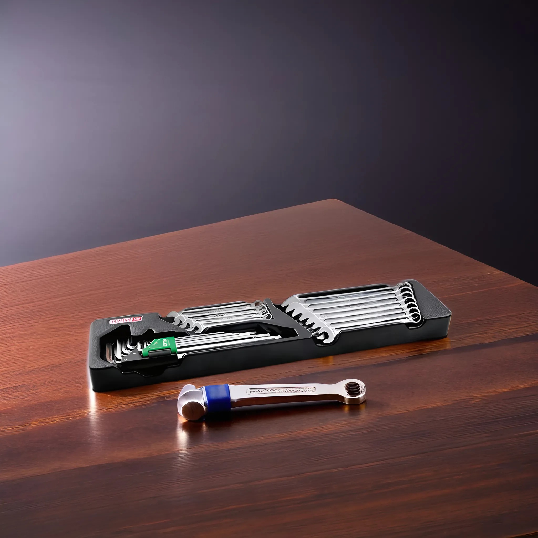 Hình ảnh 2 của mặt hàng Bộ cờ lê vòng miệng & lục giác bi 20 chi tiết Toptul