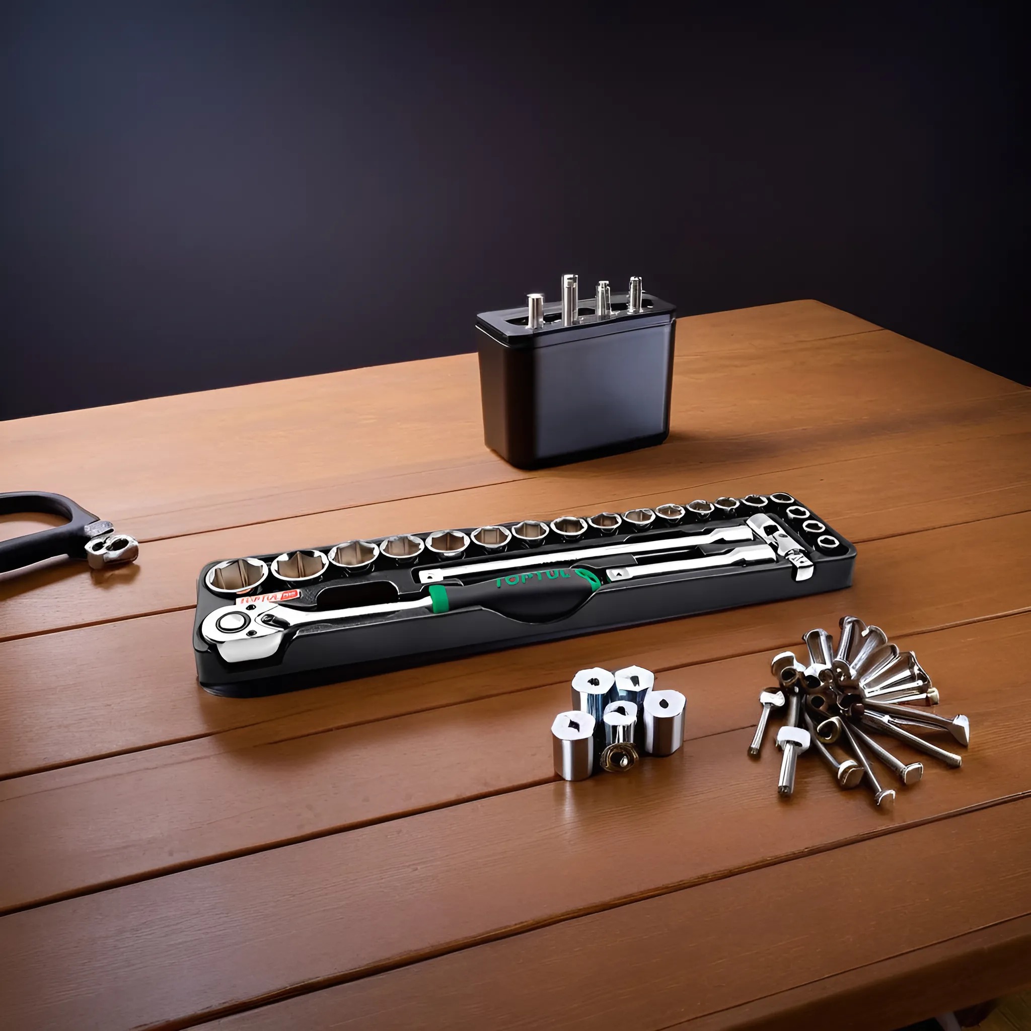 Hình ảnh 2 của mặt hàng Bộ tuýp lục giác 1/2" 22 chi tiết Toptul