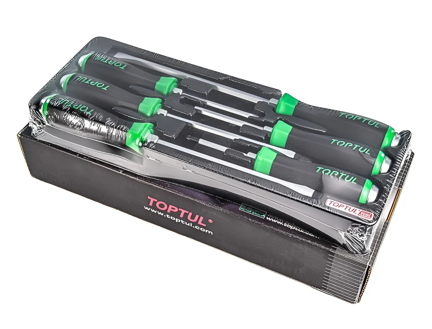 Hình ảnh 3 của mặt hàng Bộ tua vít đóng 6 chi tiết Toptul