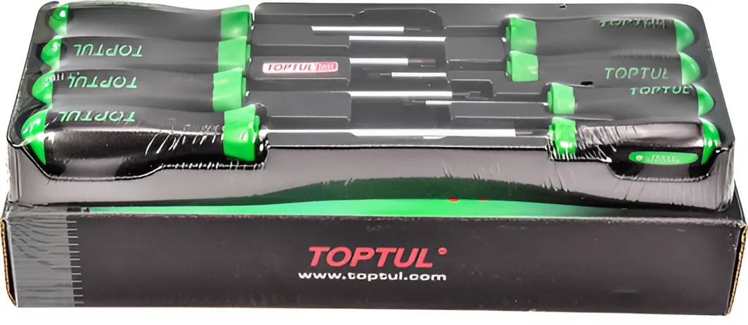 Hình ảnh 2 của mặt hàng Bộ tua vít sao lỗ 8 chi tiết Toptul