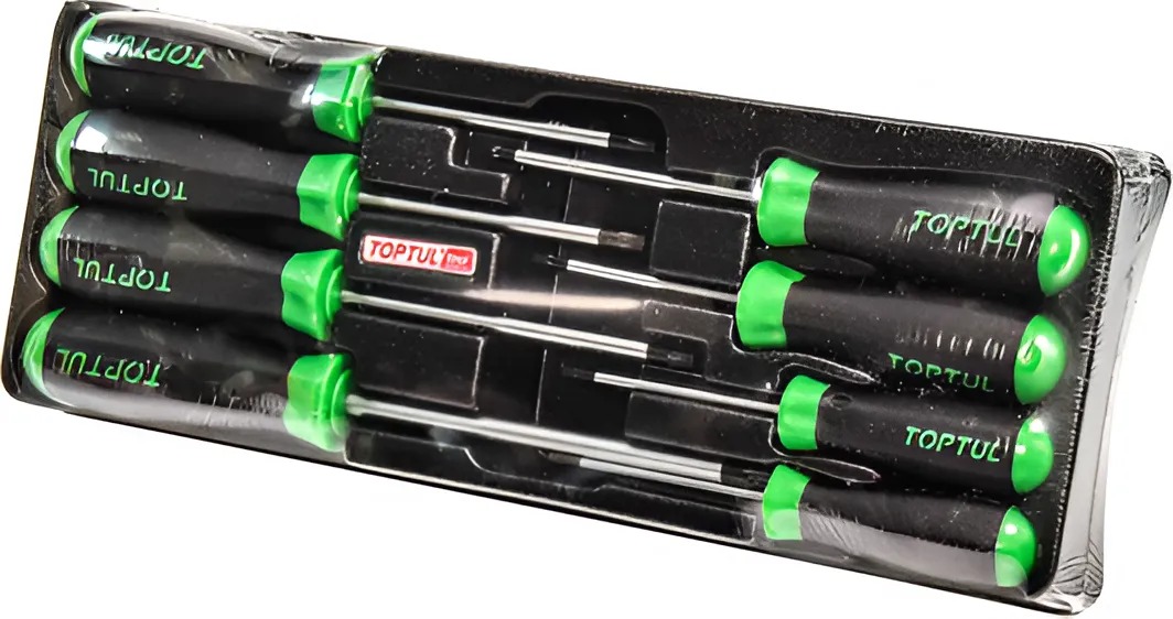 Hình ảnh 4 của mặt hàng Bộ tua vít sao lỗ 8 chi tiết Toptul