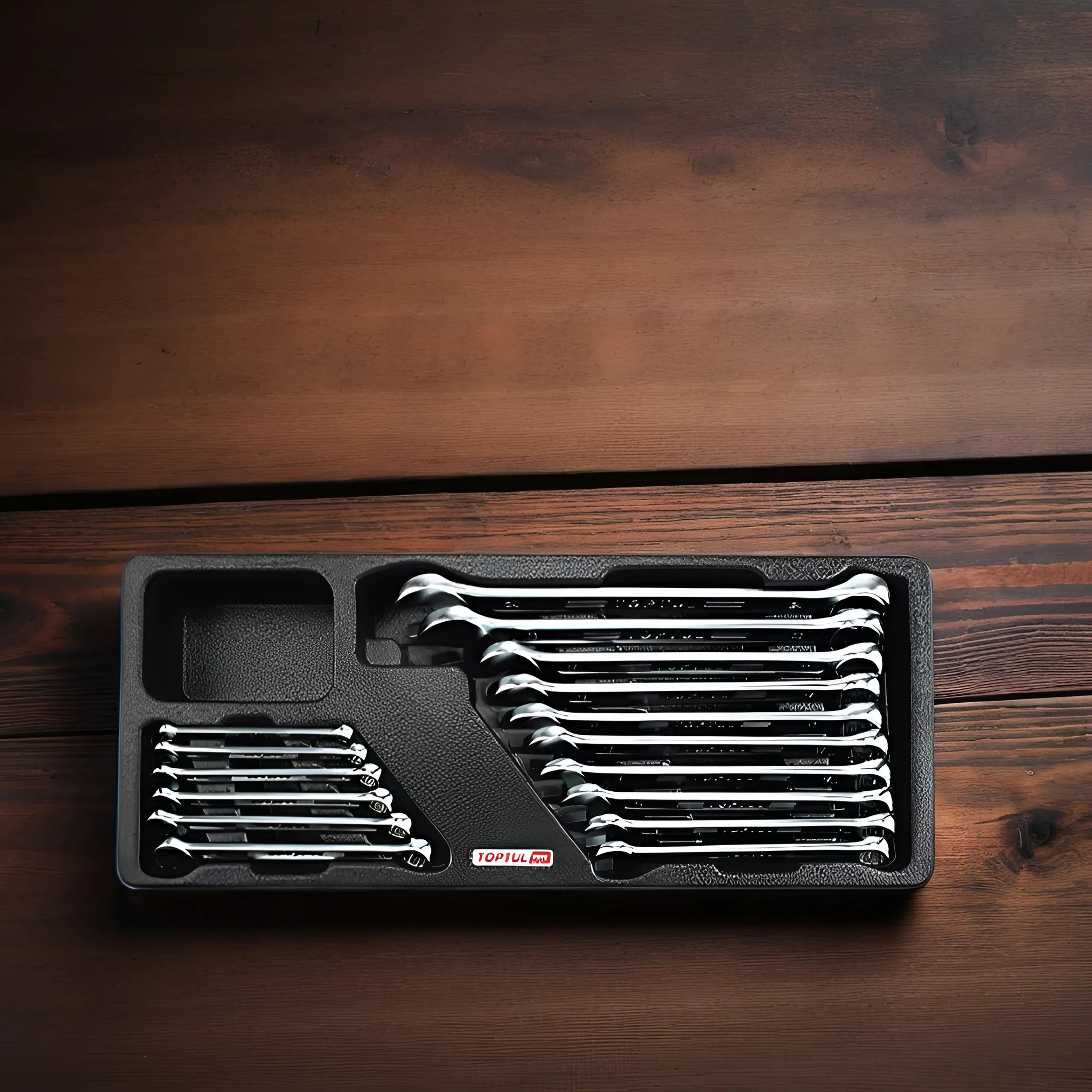 Hình ảnh 2 của mặt hàng Bộ cờ lê vòng miệng 16 chi tiết Toptul