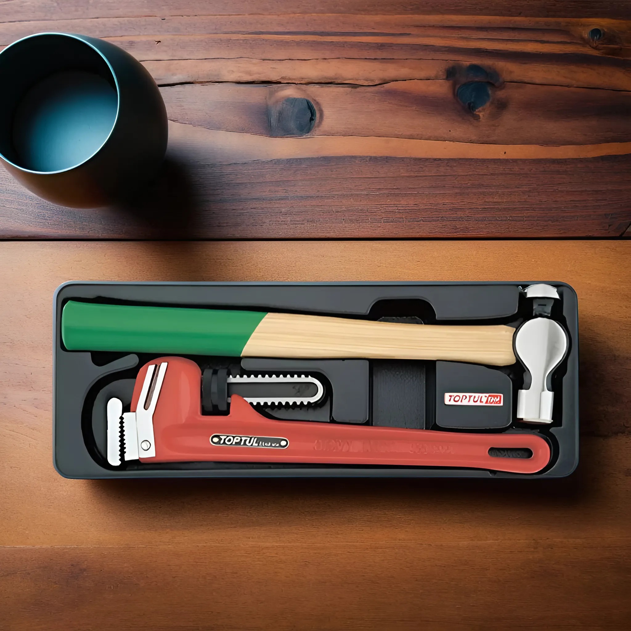 Hình ảnh 2 của mặt hàng Mỏ lết răng 14" và búa Toptul