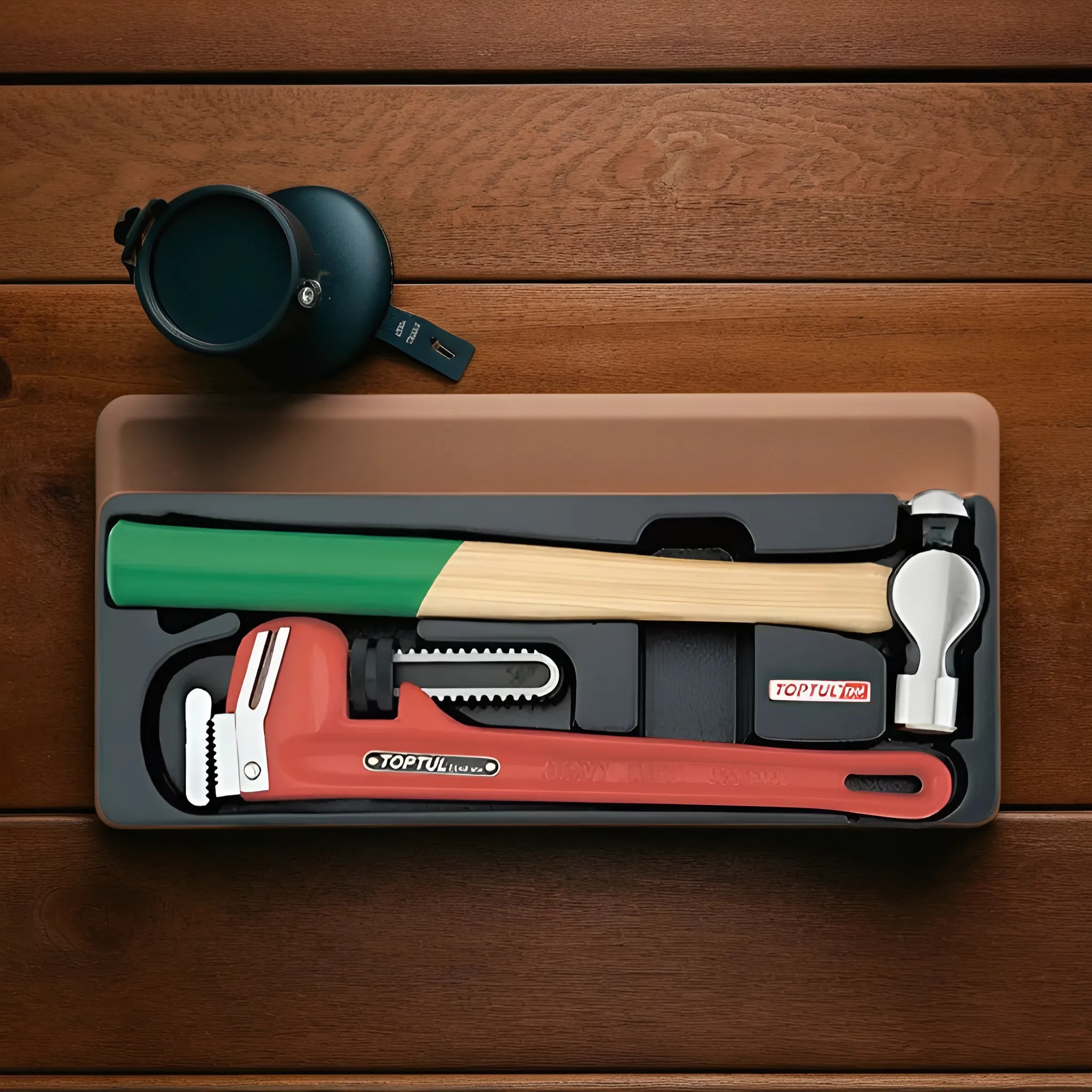 Hình ảnh 3 của mặt hàng Mỏ lết răng 14" và búa Toptul