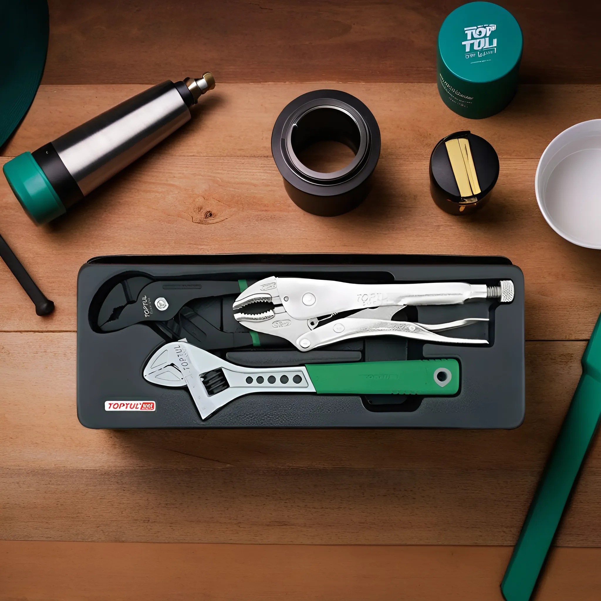 Hình ảnh 2 của mặt hàng Bộ kềm, mỏ lết có điều chỉnh 10" Toptul