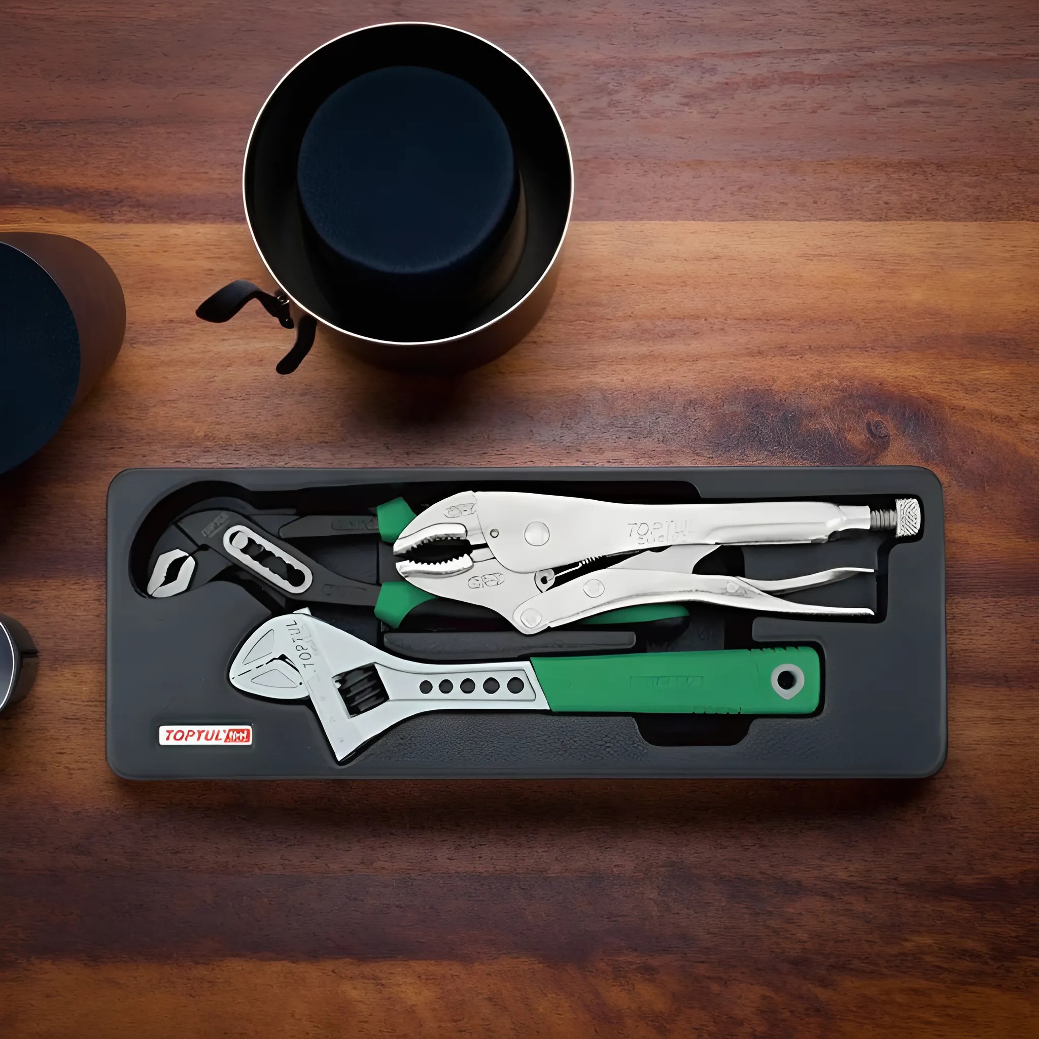 Hình ảnh 2 của mặt hàng Bộ kềm mỏ lết Toptul