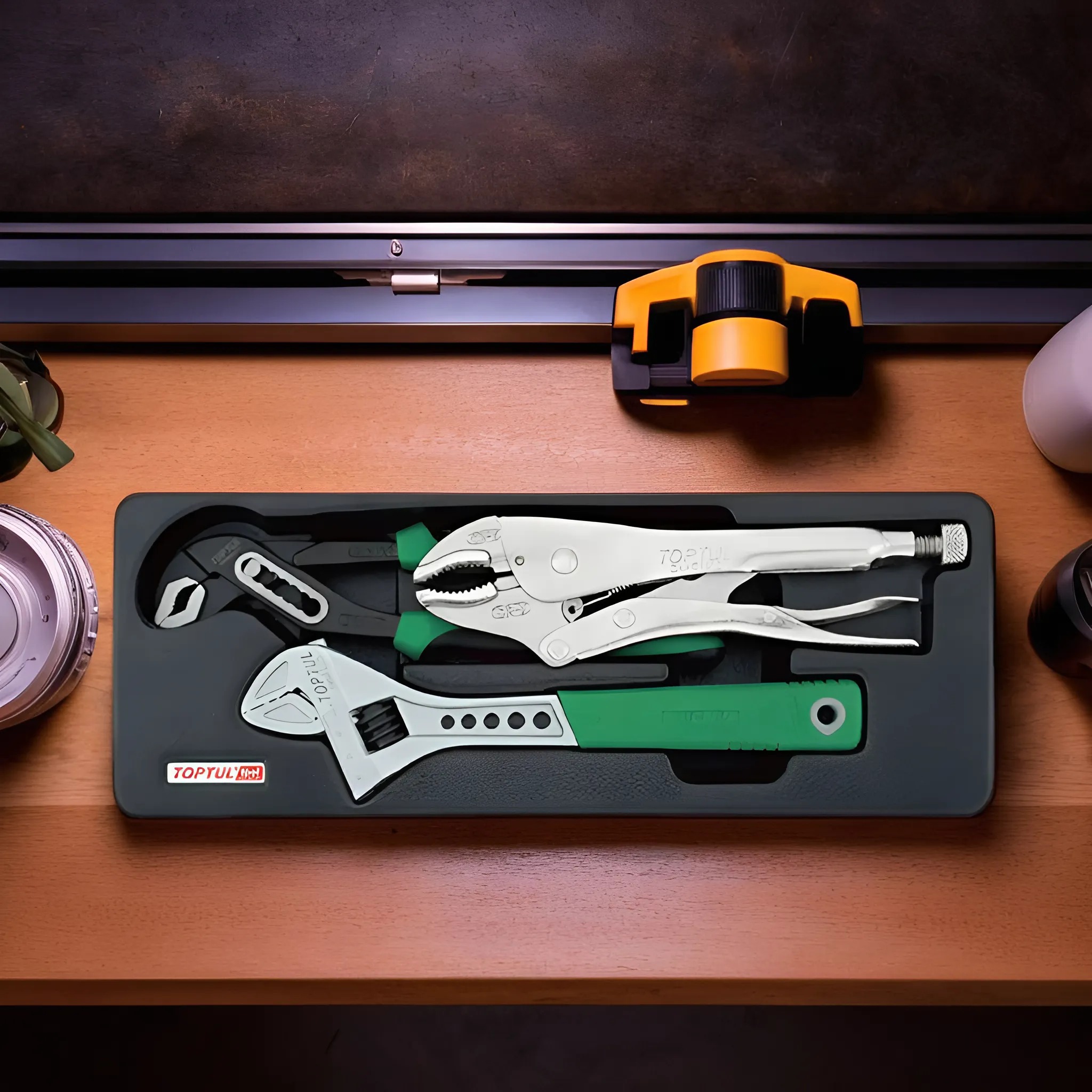 Hình ảnh 3 của mặt hàng Bộ kềm mỏ lết Toptul