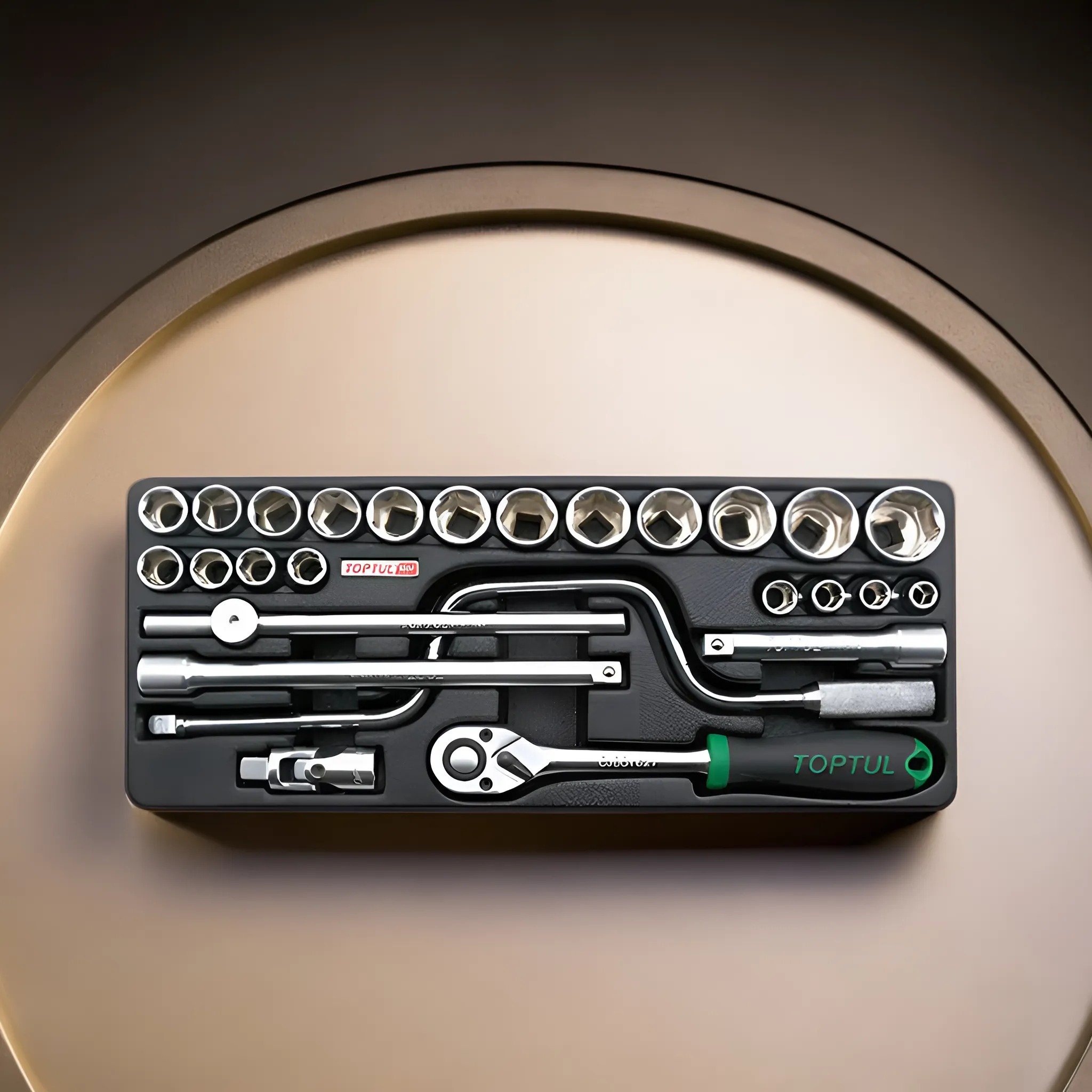 Hình ảnh 2 của mặt hàng Bộ tuýp 1/2" 26 chi tiết Toptul