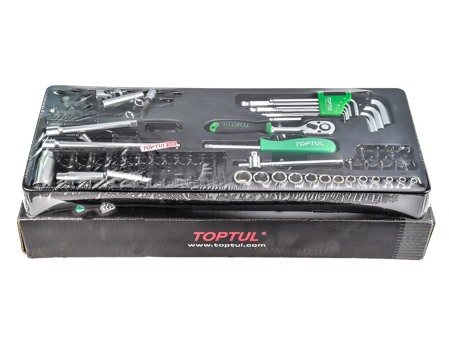 Hình ảnh 2 của mặt hàng Bộ dụng cụ 1/4" 72 chi tiết Toptul