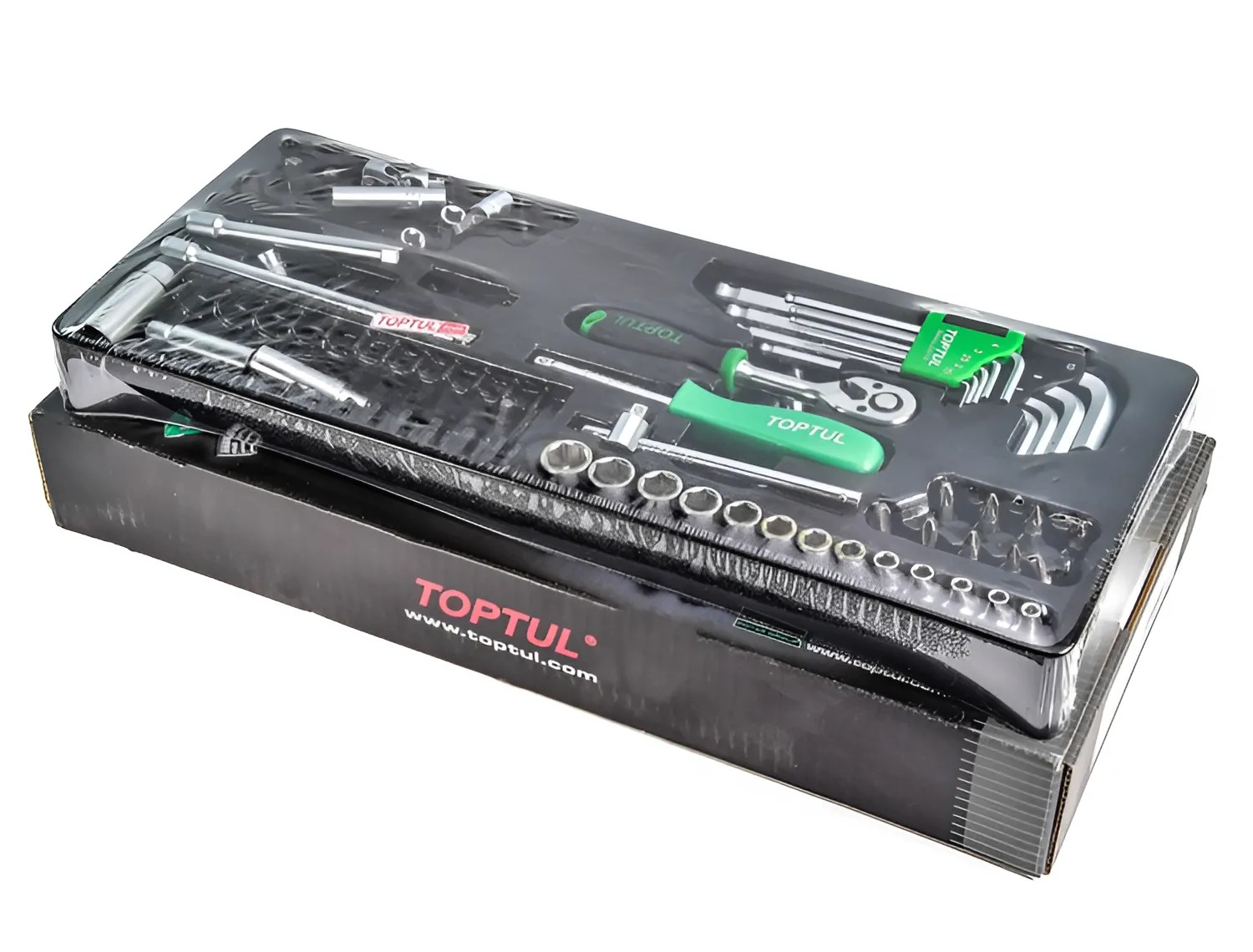 Hình ảnh 3 của mặt hàng Bộ dụng cụ 1/4" 72 chi tiết Toptul