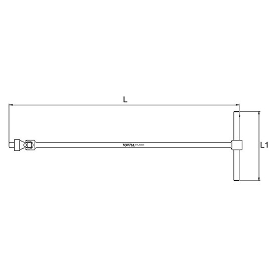 Hình ảnh 2 của mặt hàng Cần xiết lực chữ T đầu tuýp lắc léo 1/4" Toptul