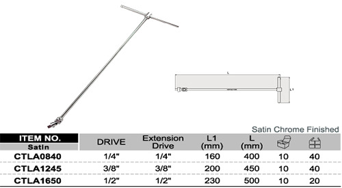 Hình ảnh 5 của mặt hàng Cần xiết lực chữ T đầu tuýp lắc léo 1/4" Toptul