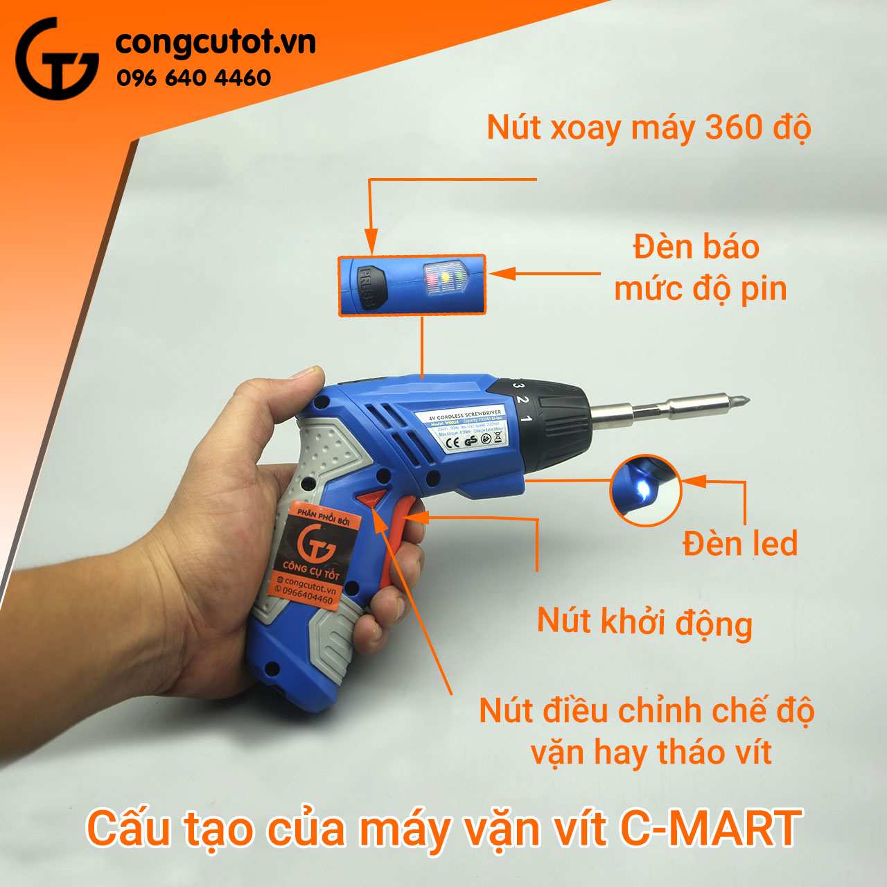 Hình ảnh 2 của mặt hàng Máy khoan dùng pin 4V