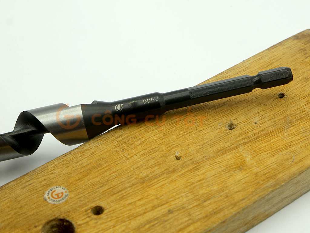 Hình ảnh 7 của mặt hàng Mũi khoan gỗ xoắn ốc Auger Φ24 dài rãnh 160mm chuôi lục Onishi Nhật Bản