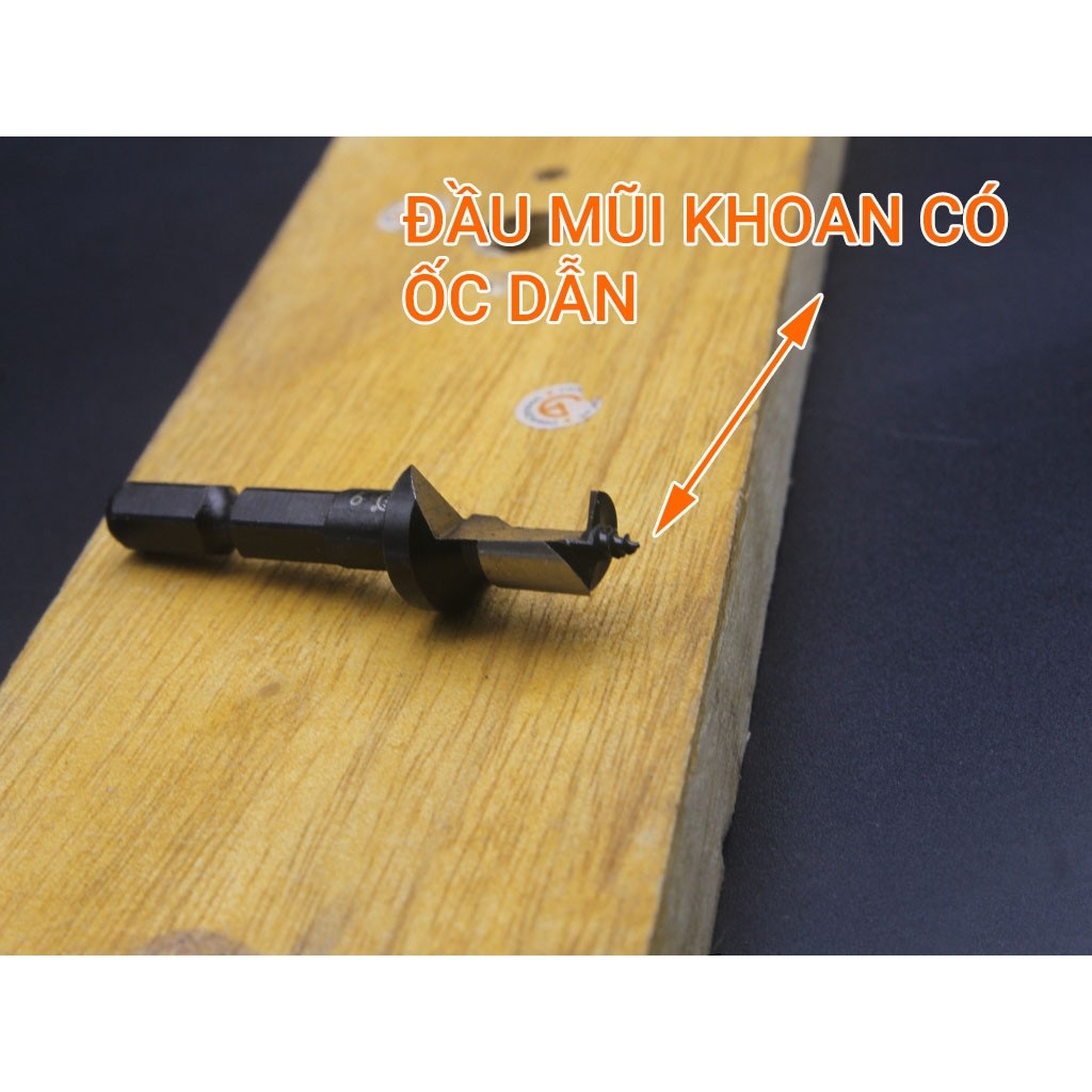 Hình ảnh 2 của mặt hàng Mũi khoan lấy chốt gỗ Φ9 dài 56mm chuôi lục Onishi Nhật Bản