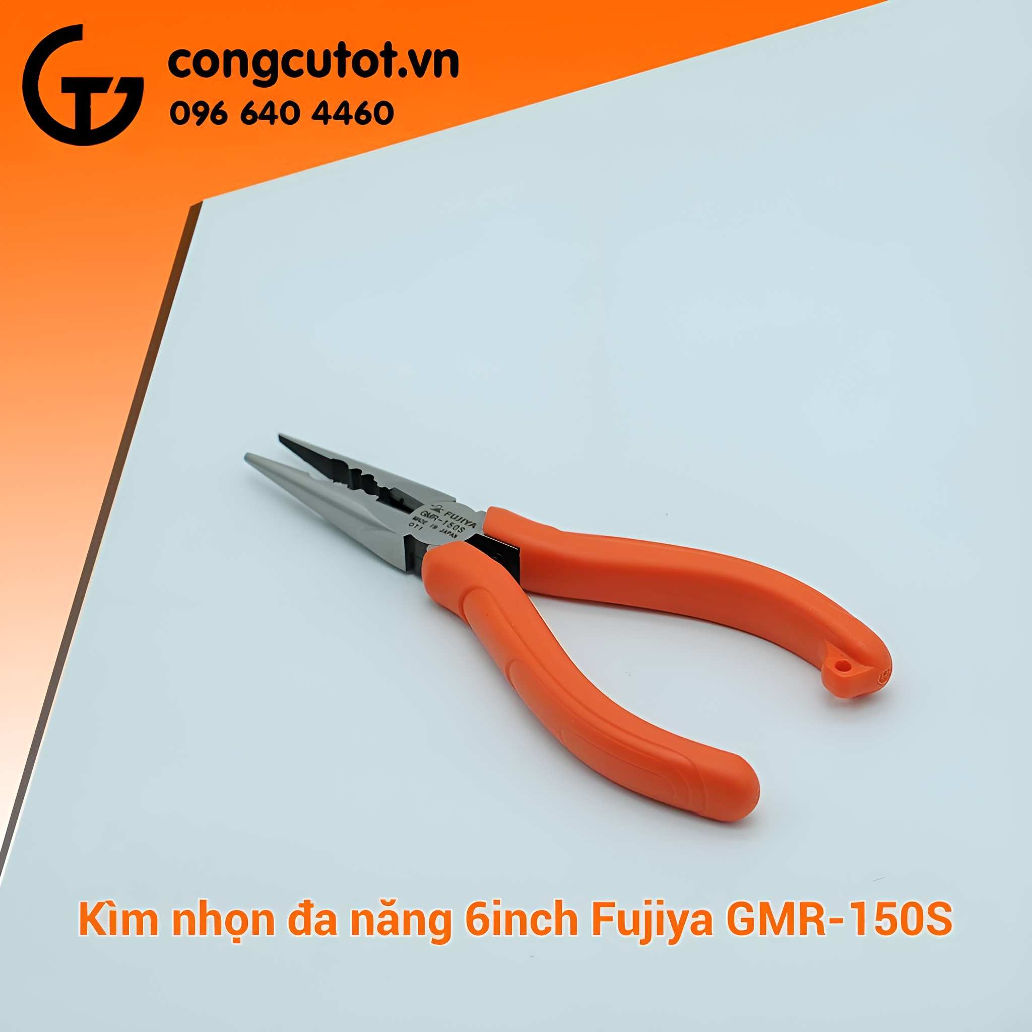 Hình ảnh 12 của mặt hàng Kìm nhọn đa năng 150mm Fujiya GMR-150S