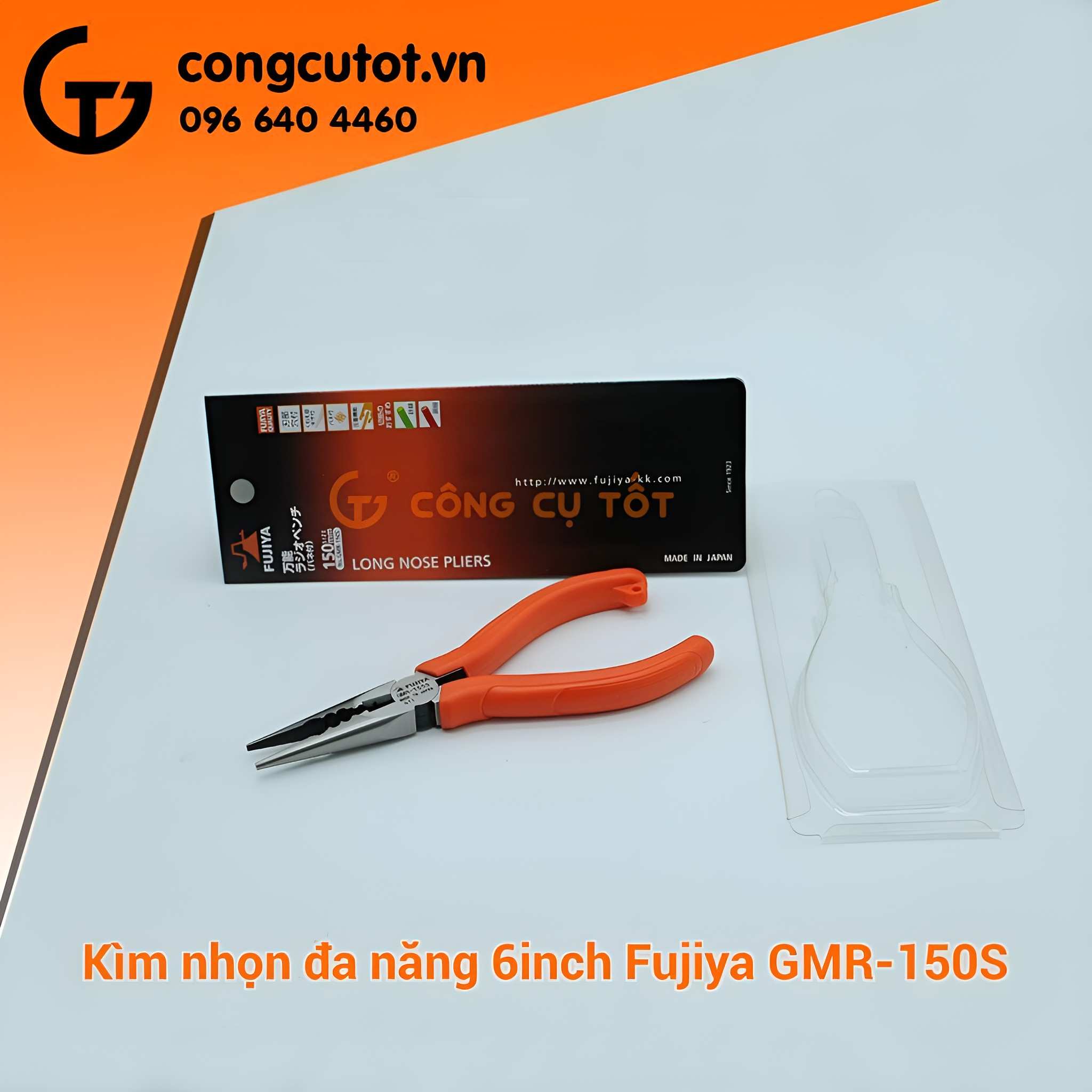 Hình ảnh 9 của mặt hàng Kìm nhọn đa năng 150mm Fujiya GMR-150S