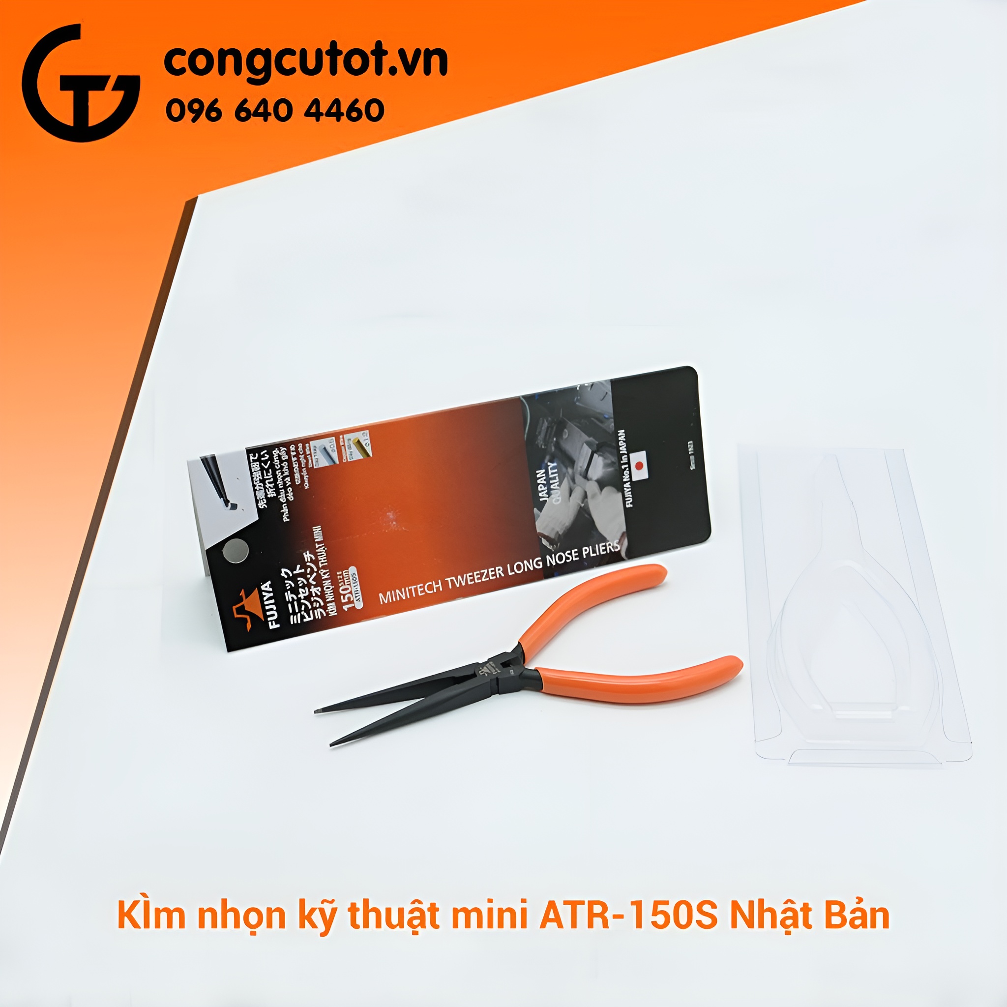 Hình ảnh 11 của mặt hàng Kìm nhọn kỹ thuật mini 150mm Fujiya ATR-150S