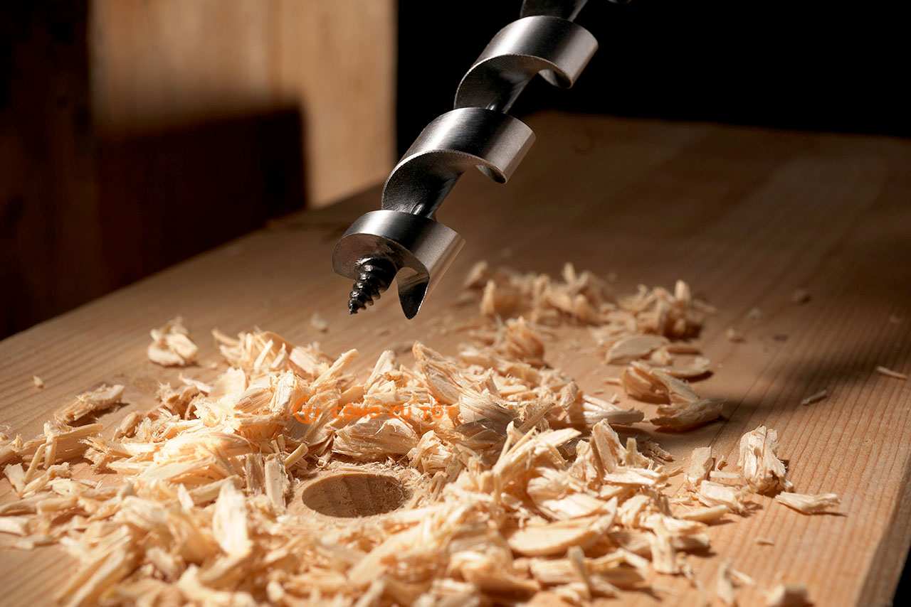 Hình ảnh 1 của mặt hàng Mũi khoan gỗ xoắn ốc Auger Φ21 dài rãnh 135mm chuôi lục Onishi Nhật Bản