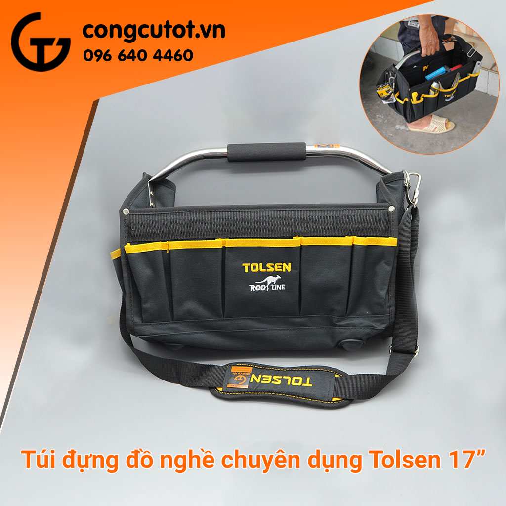 Hình ảnh 3 của mặt hàng Túi xách đựng dụng cụ 17" Tolsen 80112