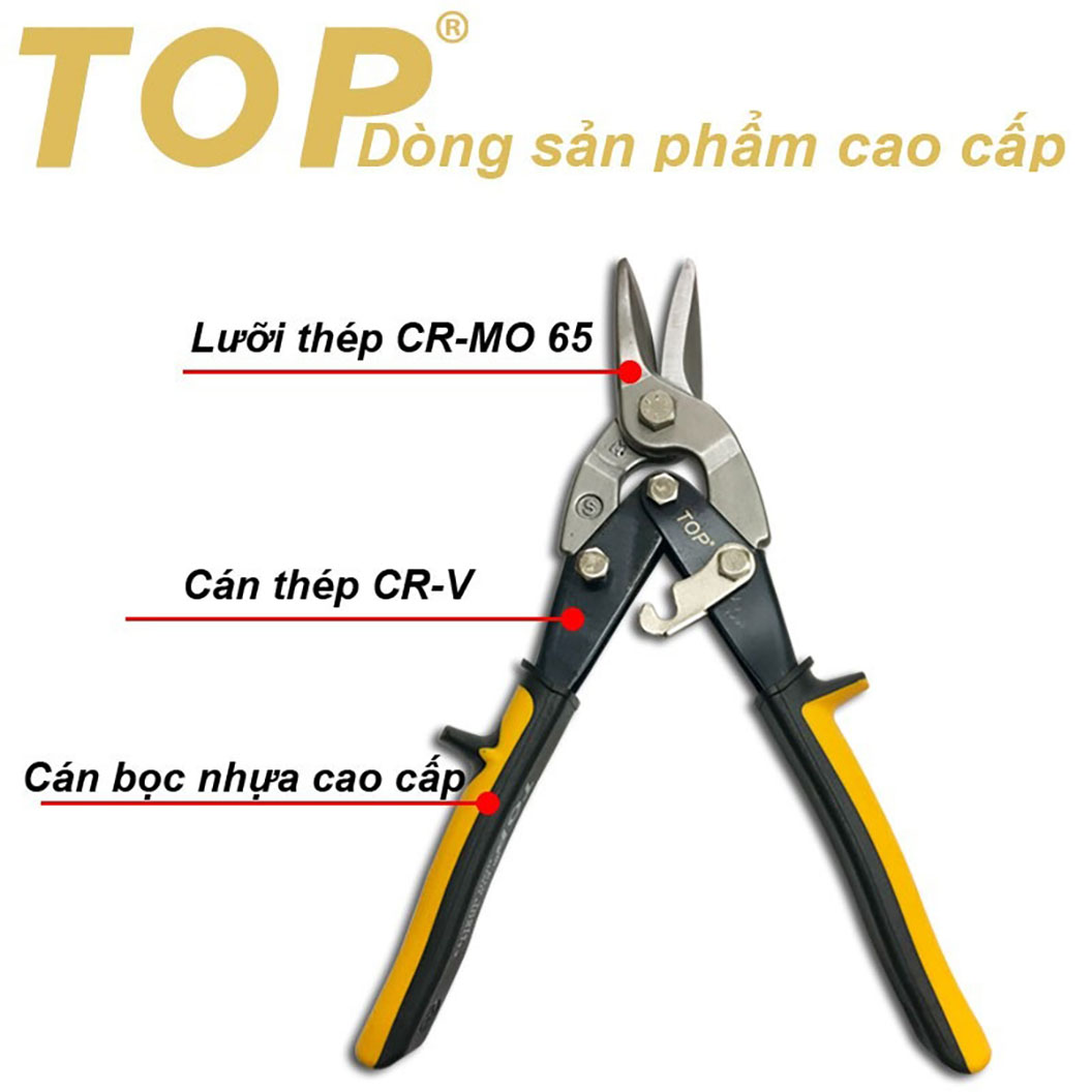 Hình ảnh 3 của mặt hàng Kéo cắt tôn Top ( Vàng )_thẳng TOP